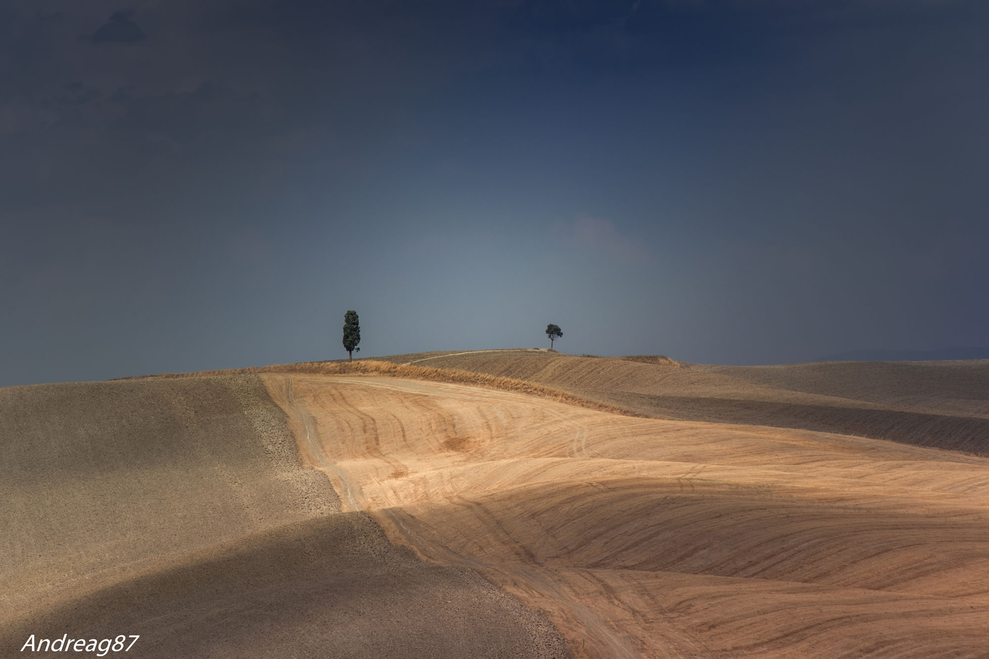 Distanziamenti naturali in Val d'Orcia