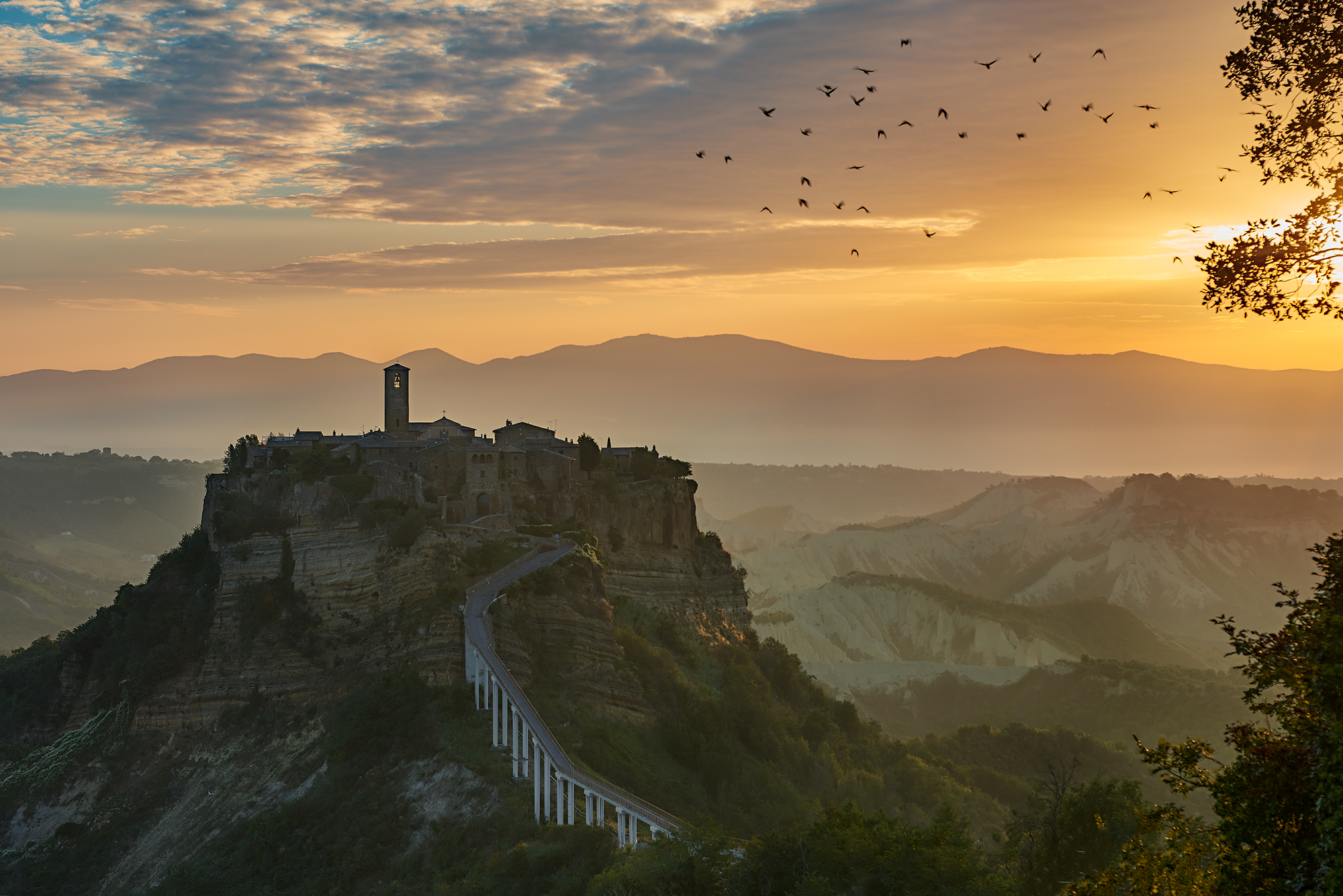 Sunrise in Civita di Bagnoregio