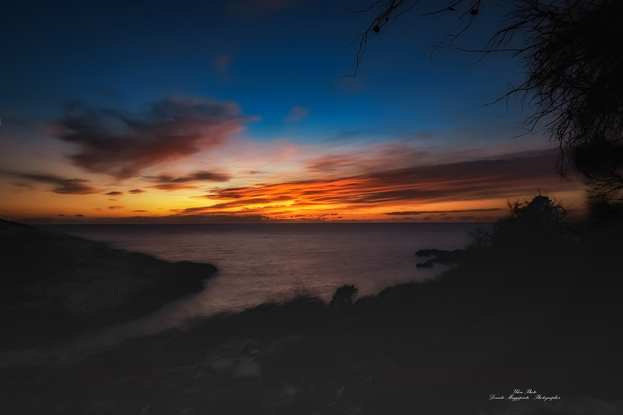 sunset over the Tremiti Islands