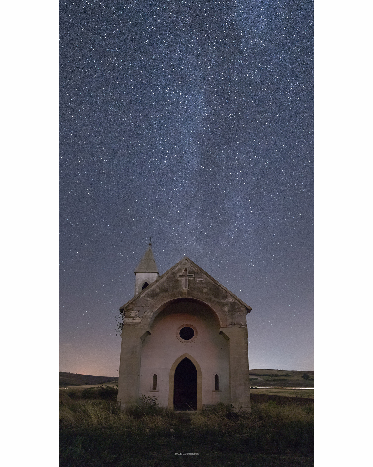 The old Church under the stars