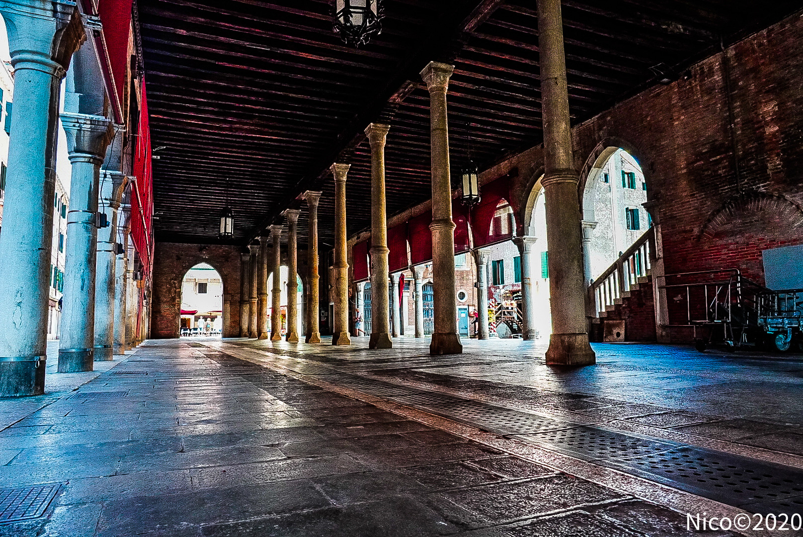 Pescheria vuota a Venezia