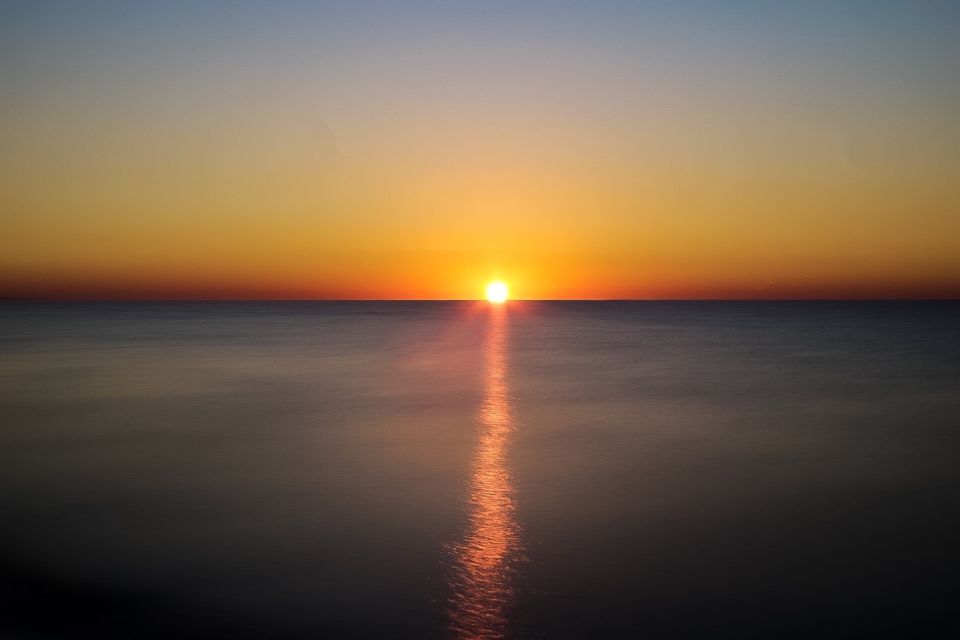 Alba lunga esposizione