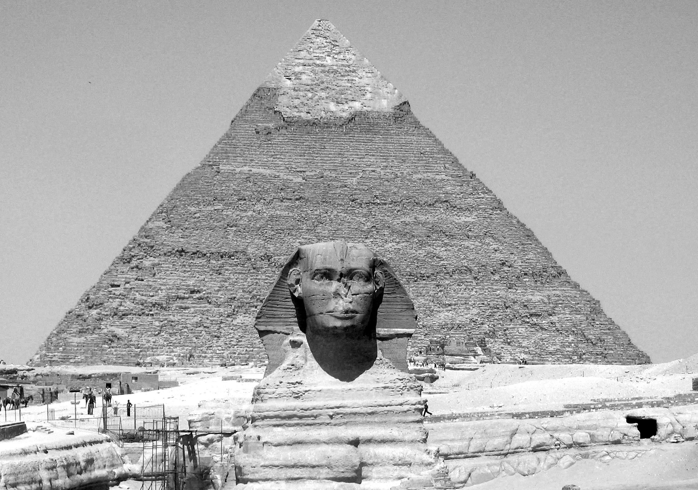 egitto - giza (sfinge e piramide)
