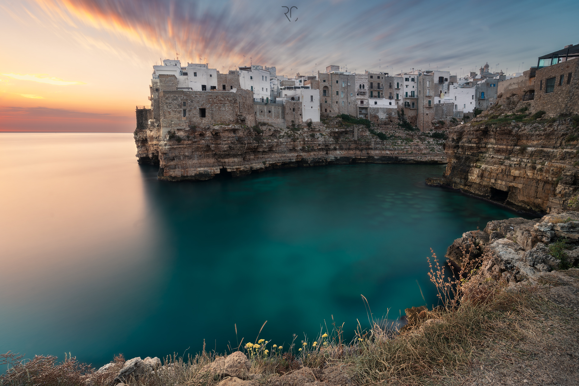 un alba lunga 170 sec di esposizione