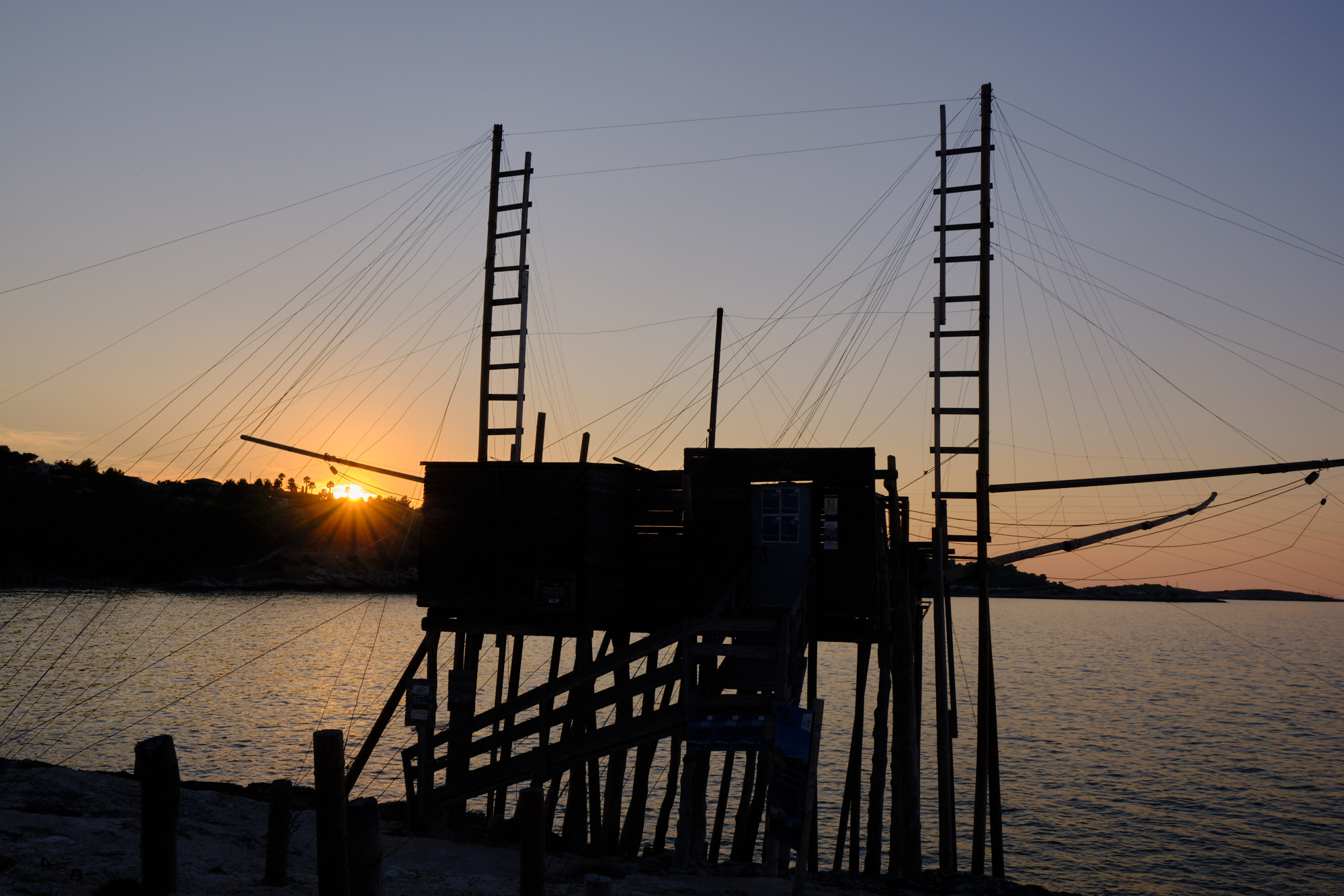 Un trabucco in Puglia