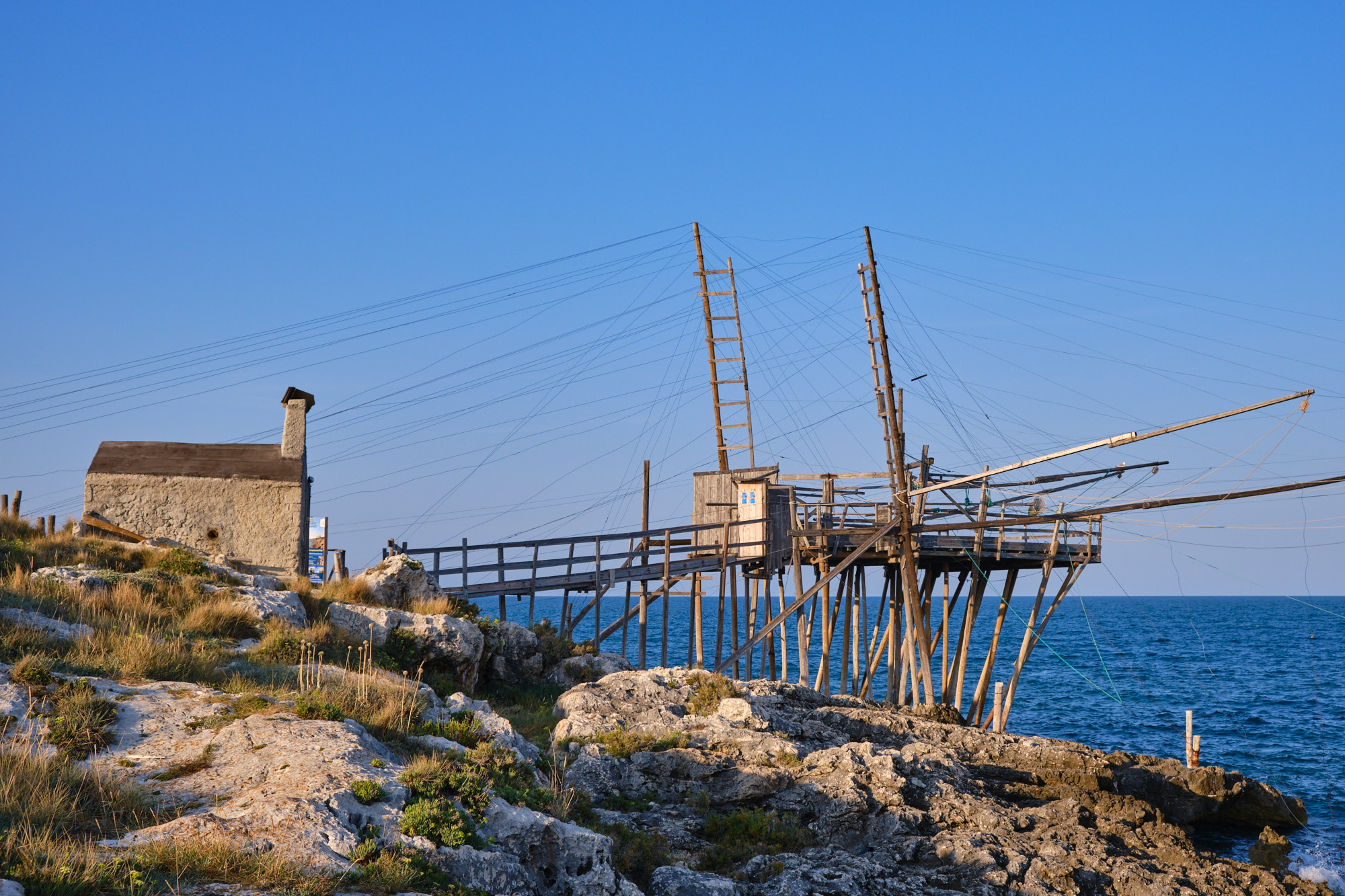 Un trabucco in Puglia