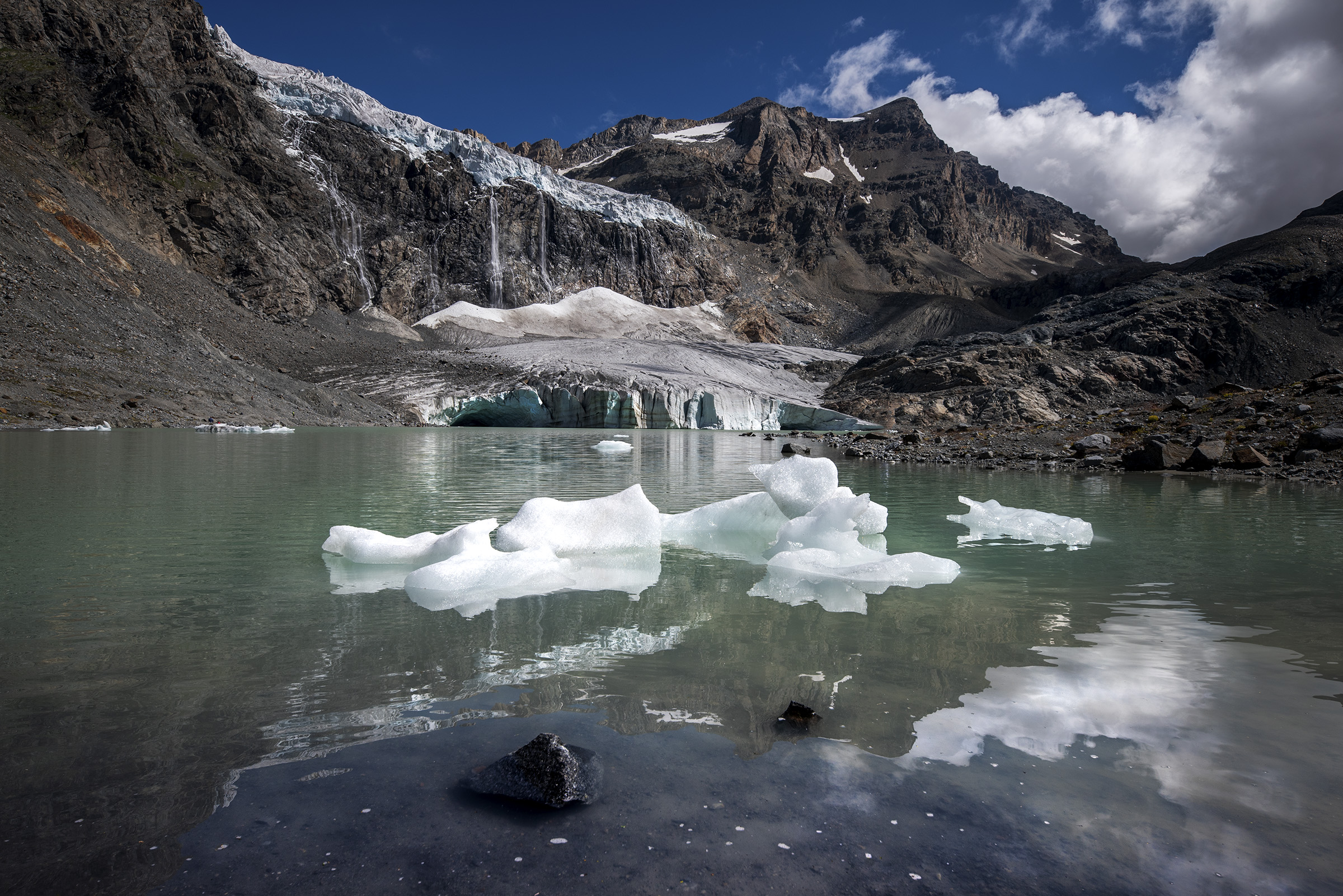 Fellaria e lago glaciale