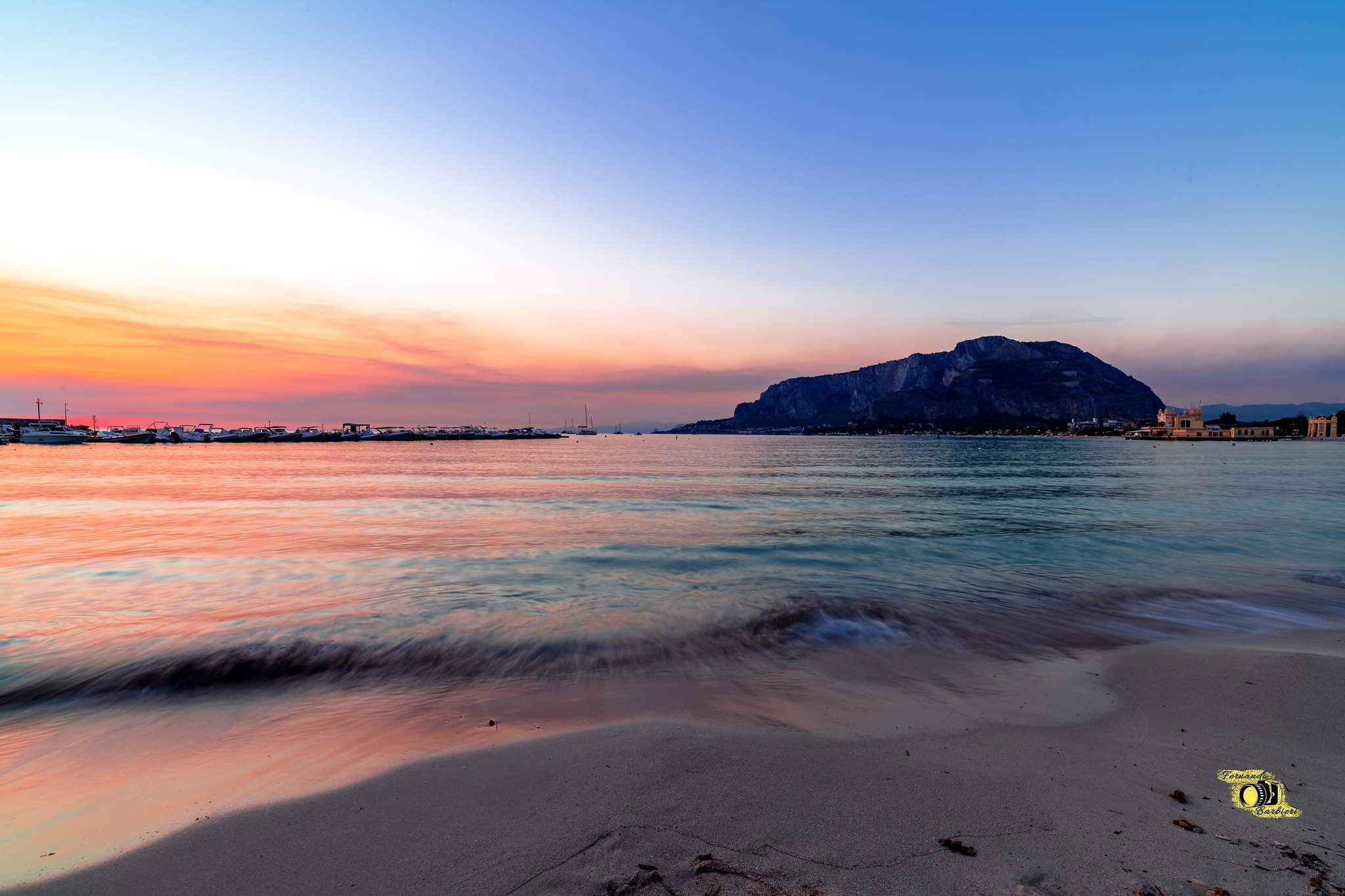 Sunrise in Mondello, Palermo