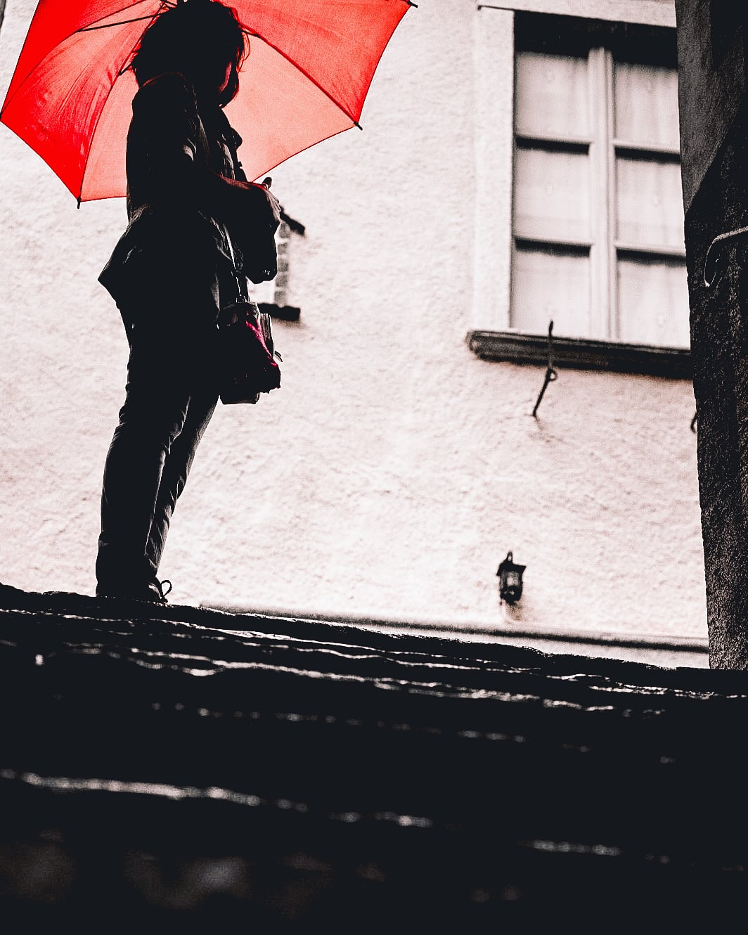 Red umbrella