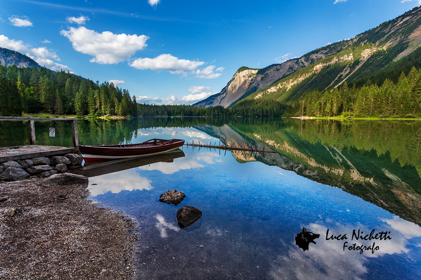 Lago di Tovel al tramonto