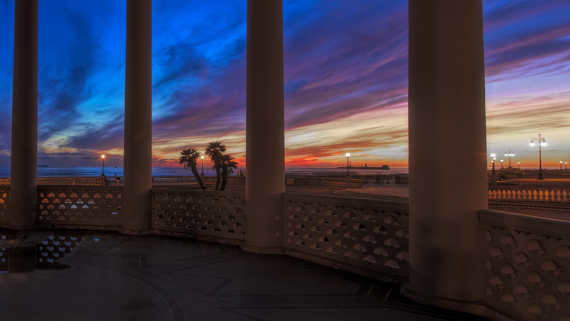 tramonto dal gazebo della Terrazza Mascagni3
