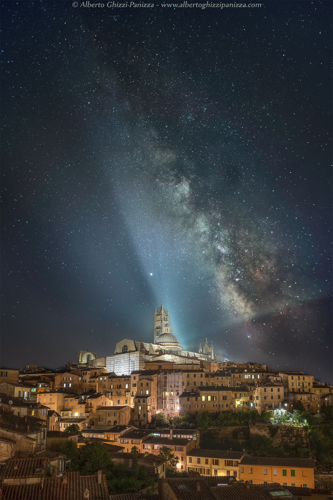 La Via Lattea sul duomo di Siena