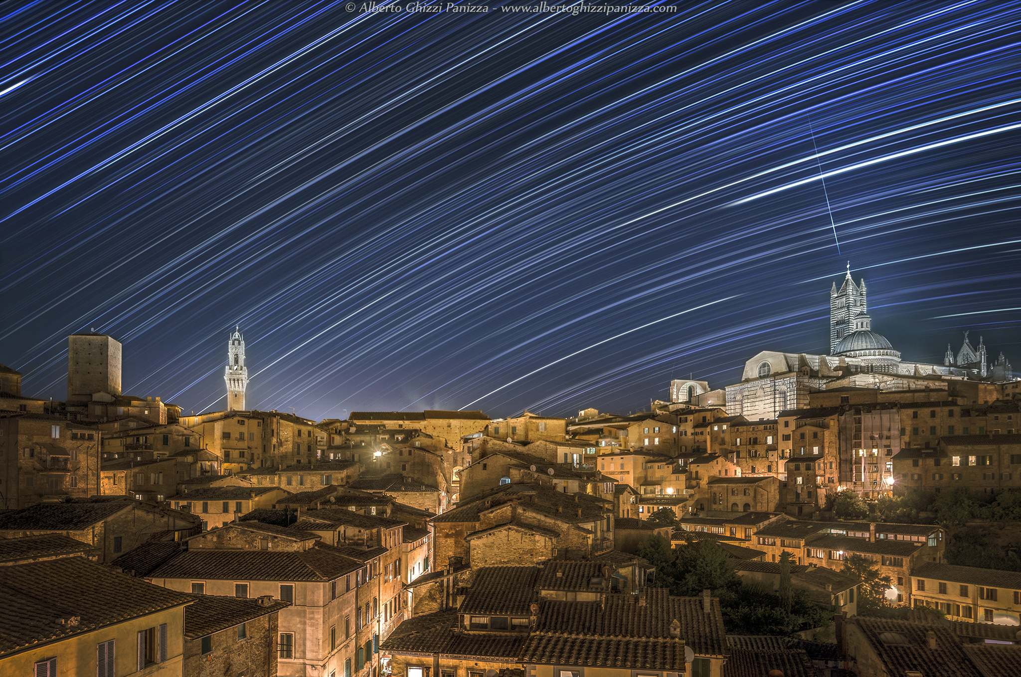 Startrail on Siena