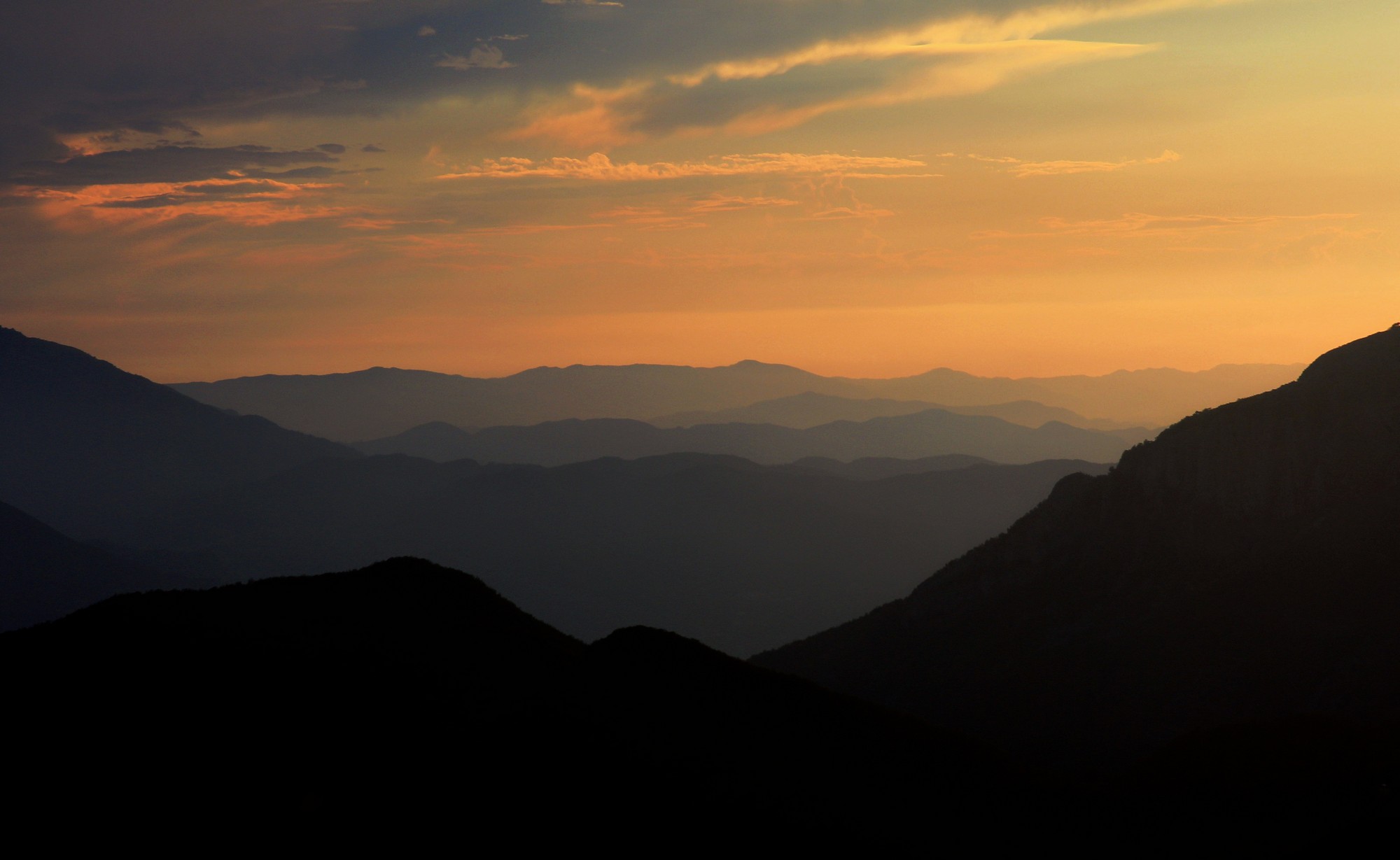 Sunset from the Tuscan Macchu picchu