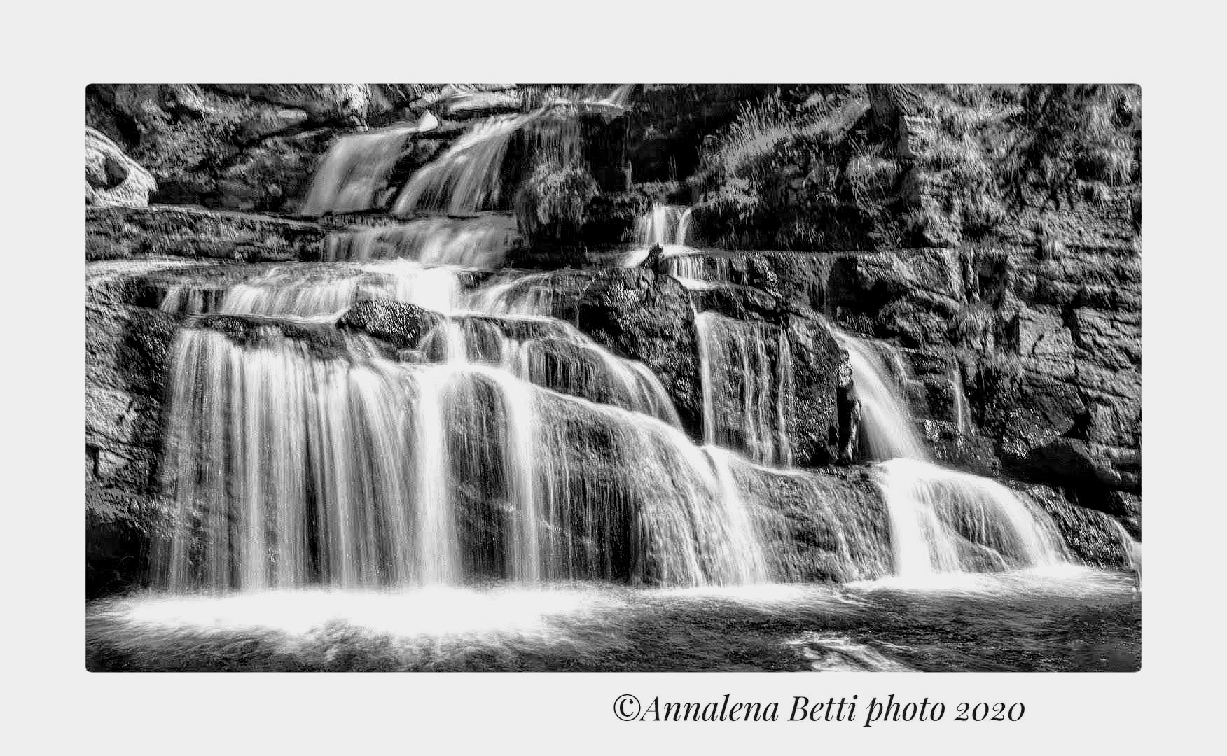Cascate di Lillaz in bianco e nero