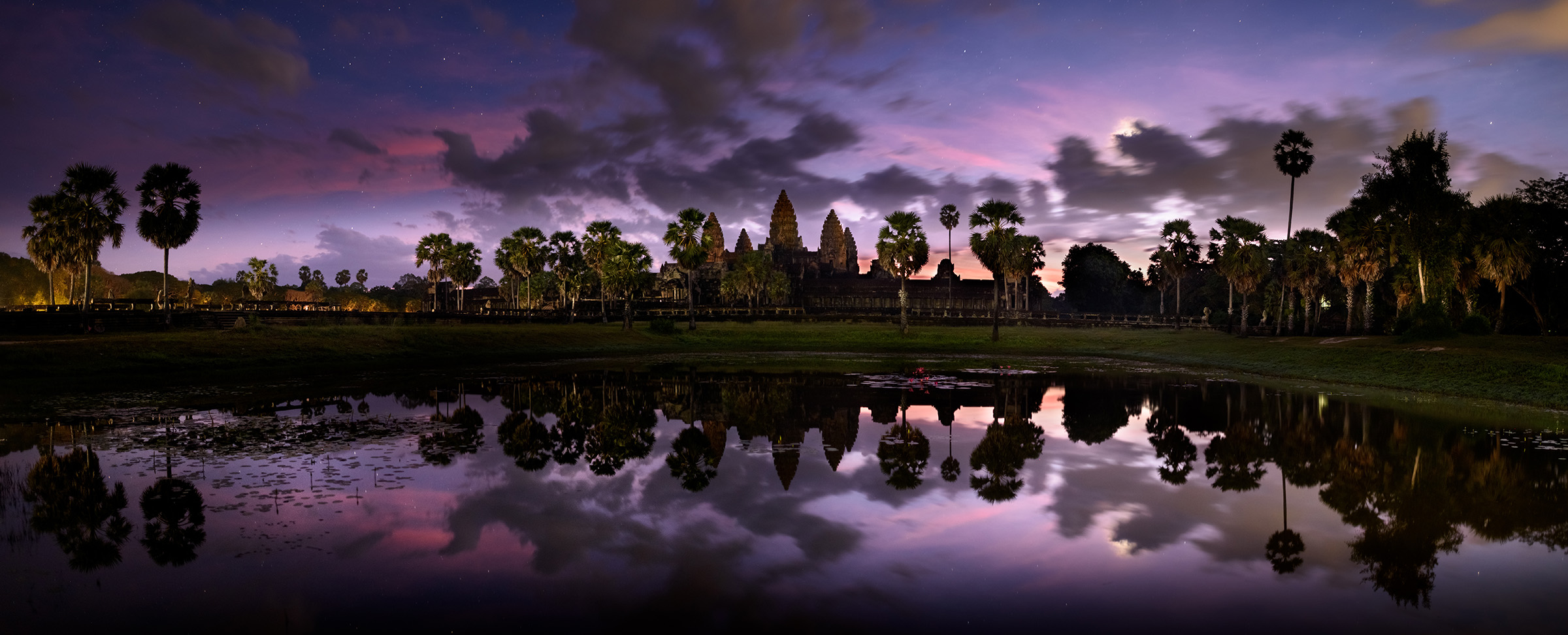 Un'altra alba fortunata ad Angkor Wat...