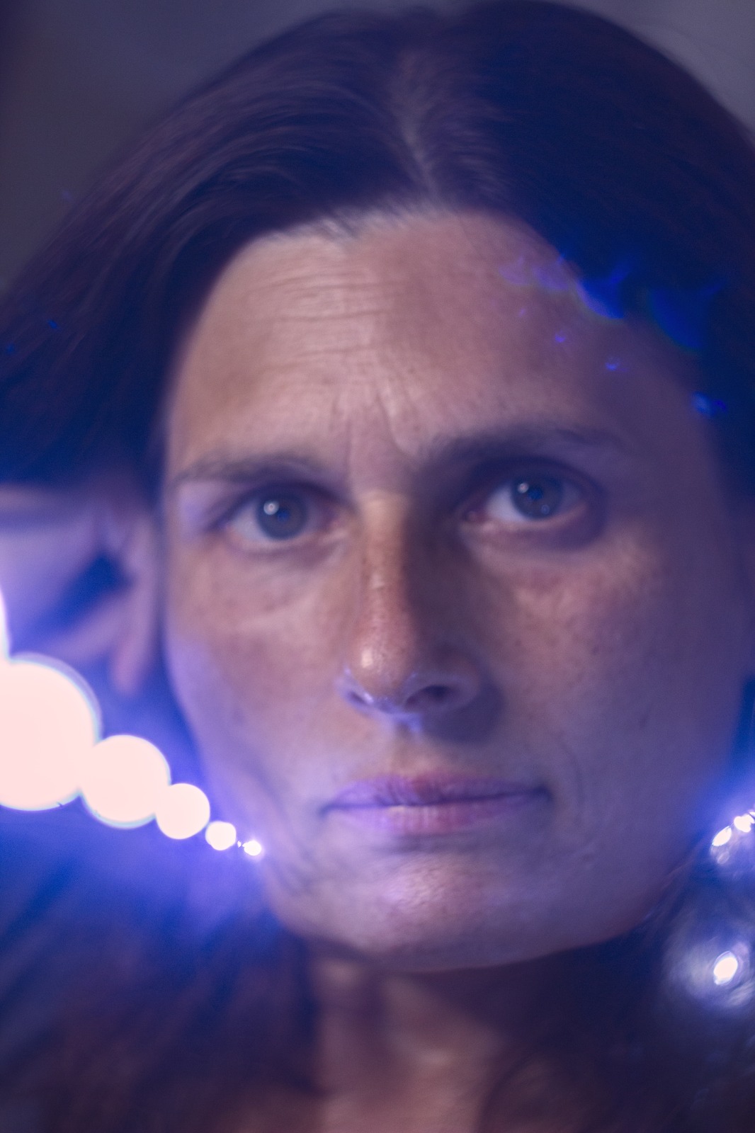 Portrait experiment with the famous "fairy lights".