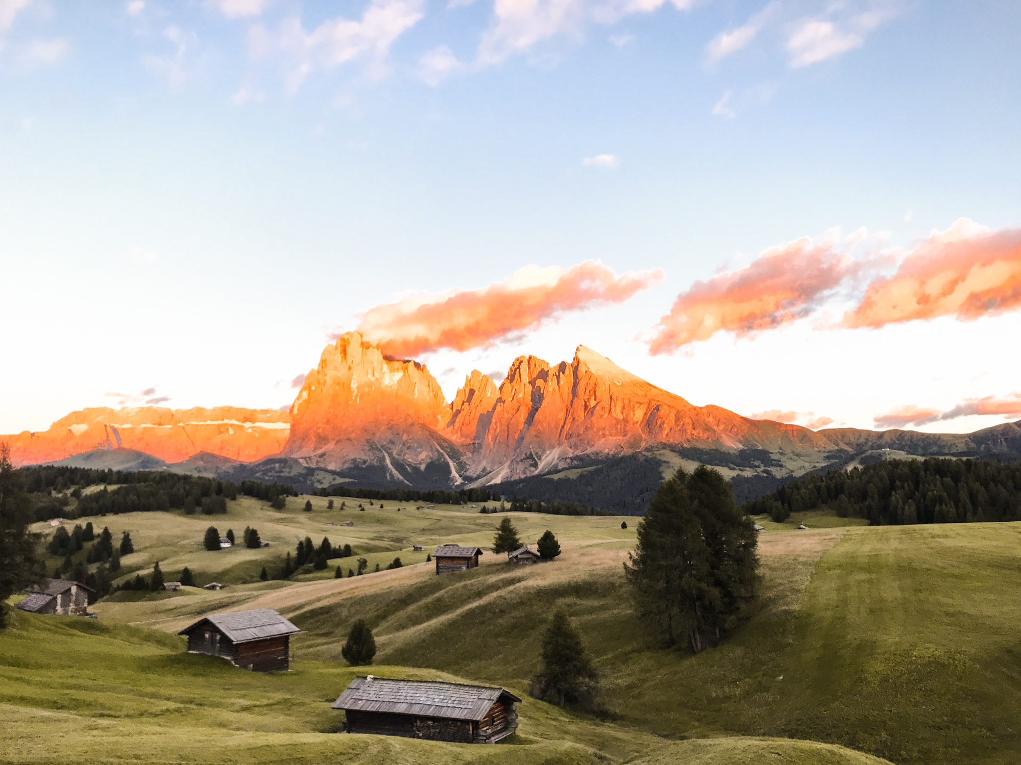 Alpe di Siusi al tramonto (Agosto 2020)