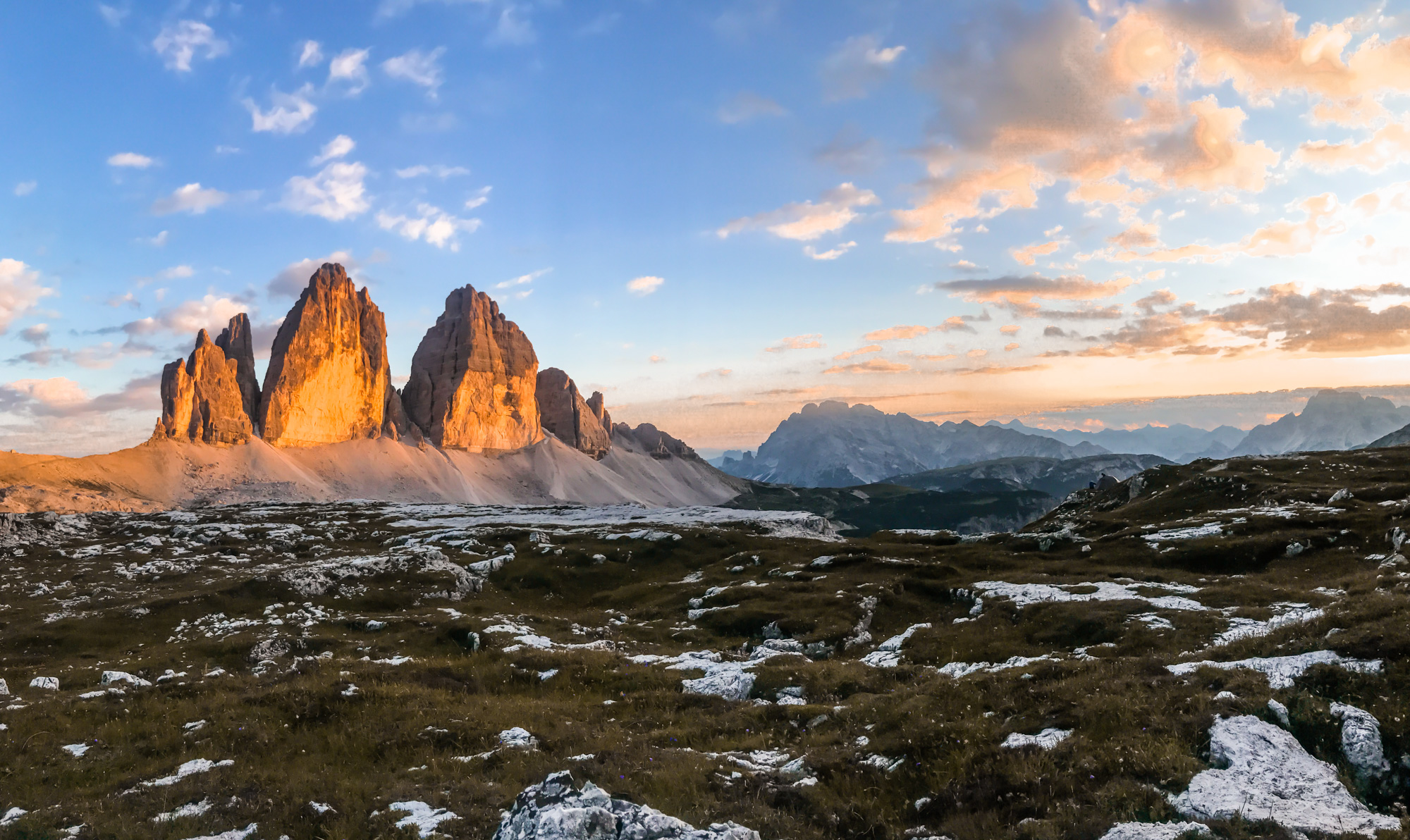 Tramonto alle Tre cime di Lavaredo (Agosto 2020)