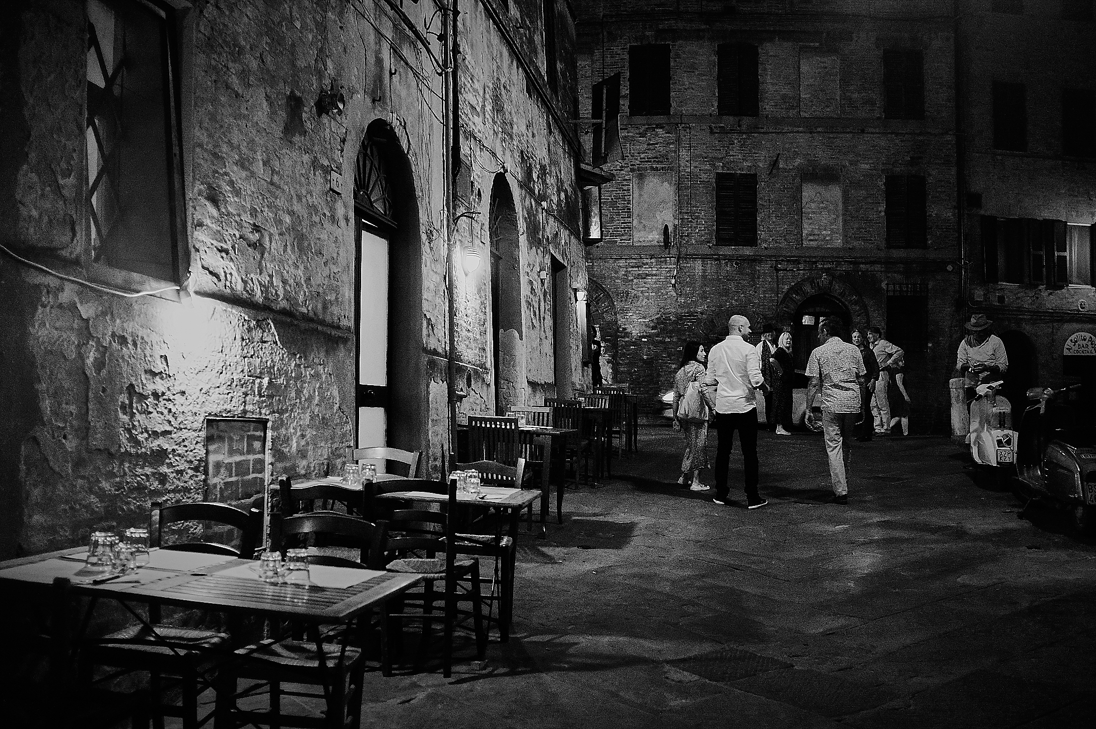 Siena in notturna