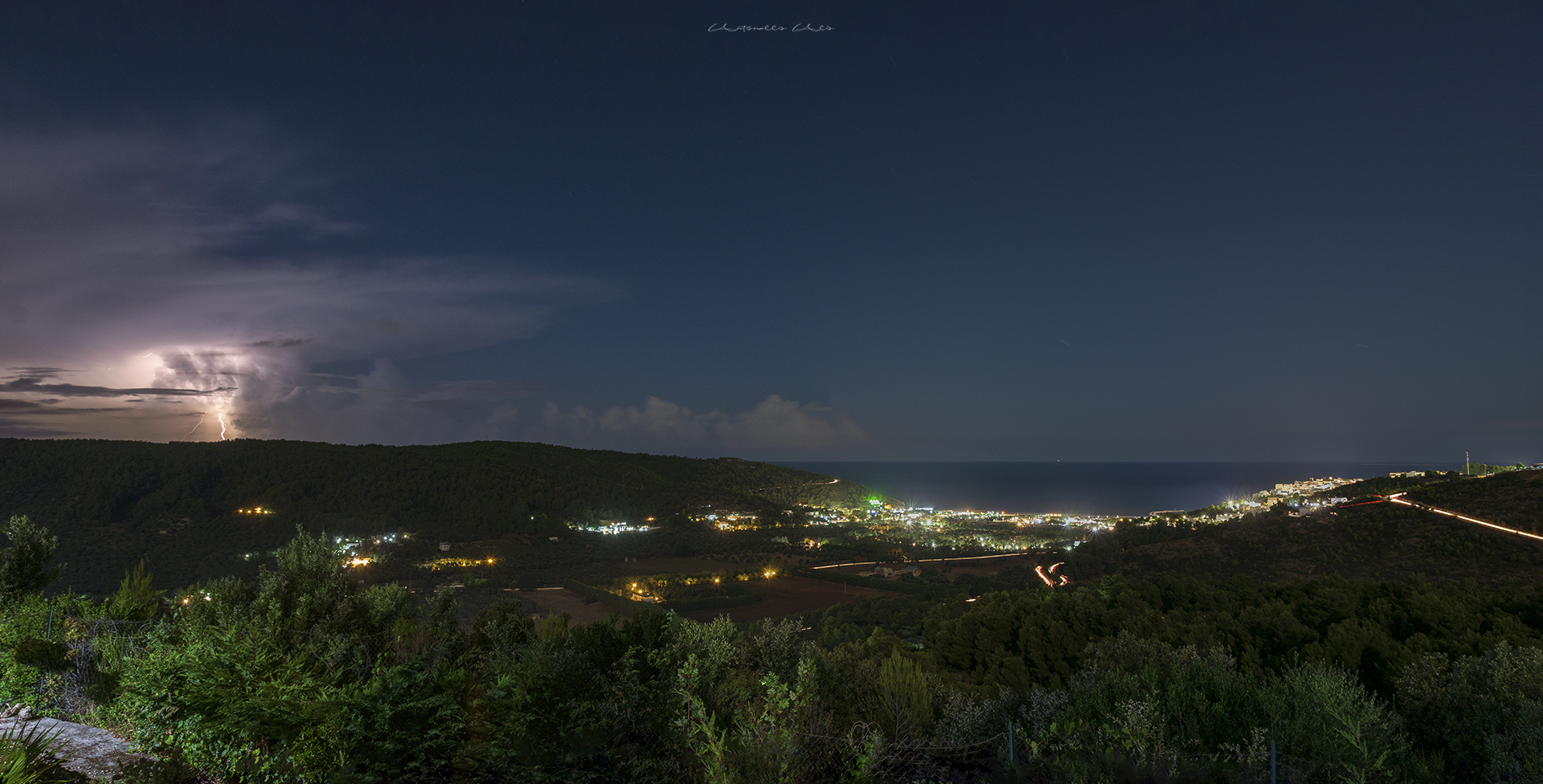 Lighting and quiet on Peschici Bay