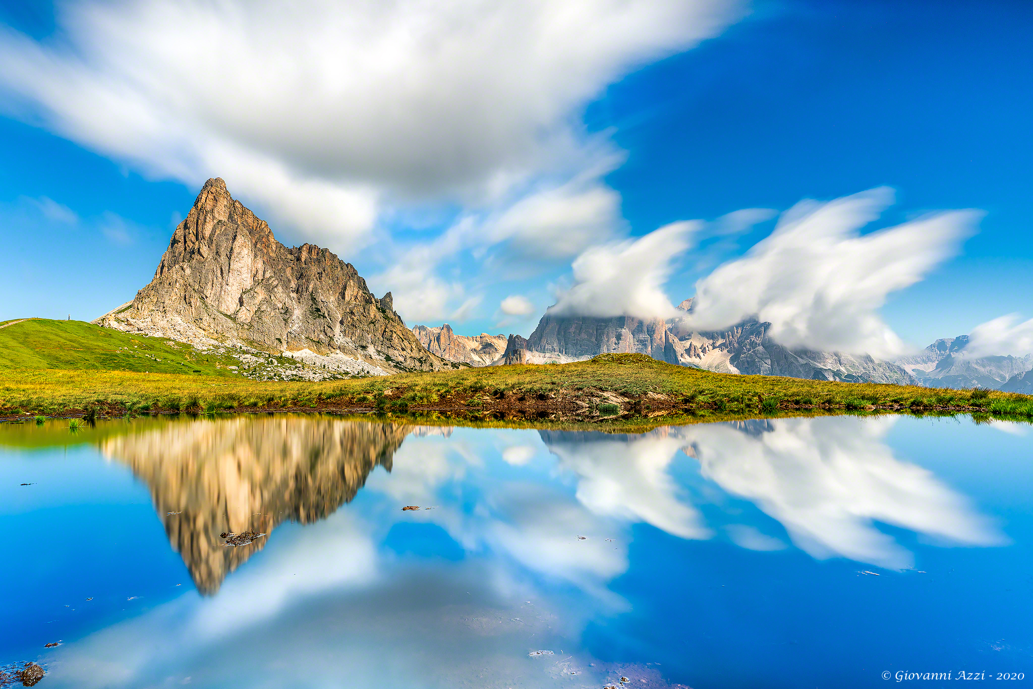 Reflections moved to the Giau Pass