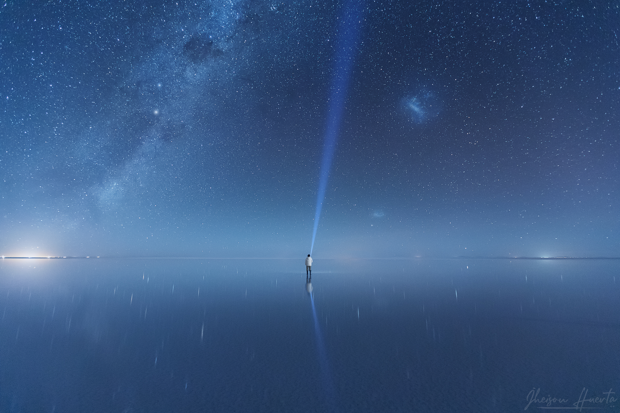 Night over the Salar de Uyuni, Bolivia