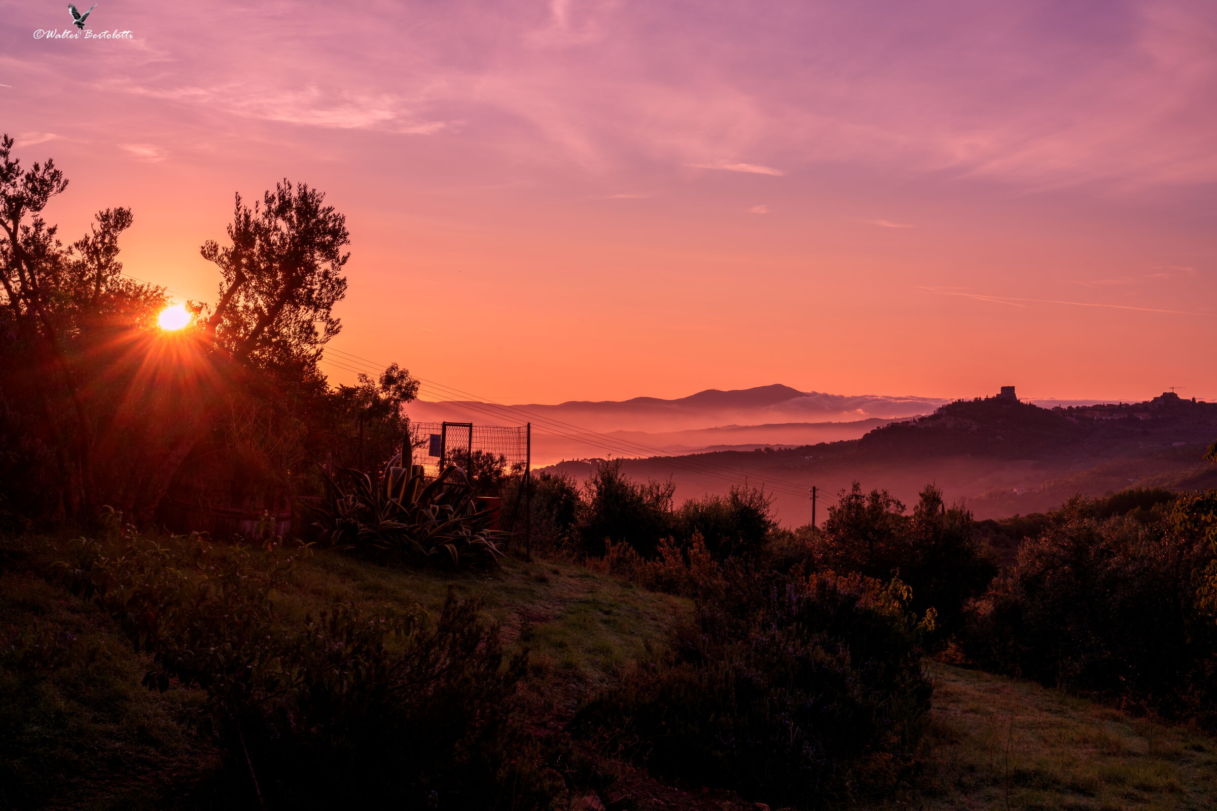 alba sulla valle