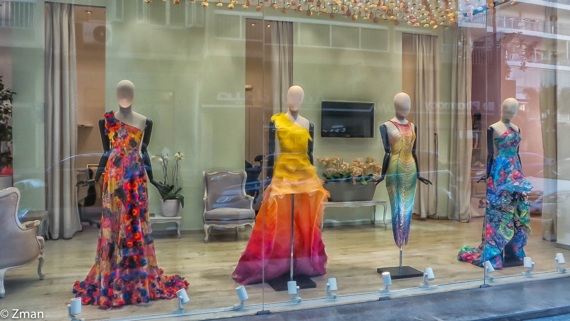 Shopping in finestra