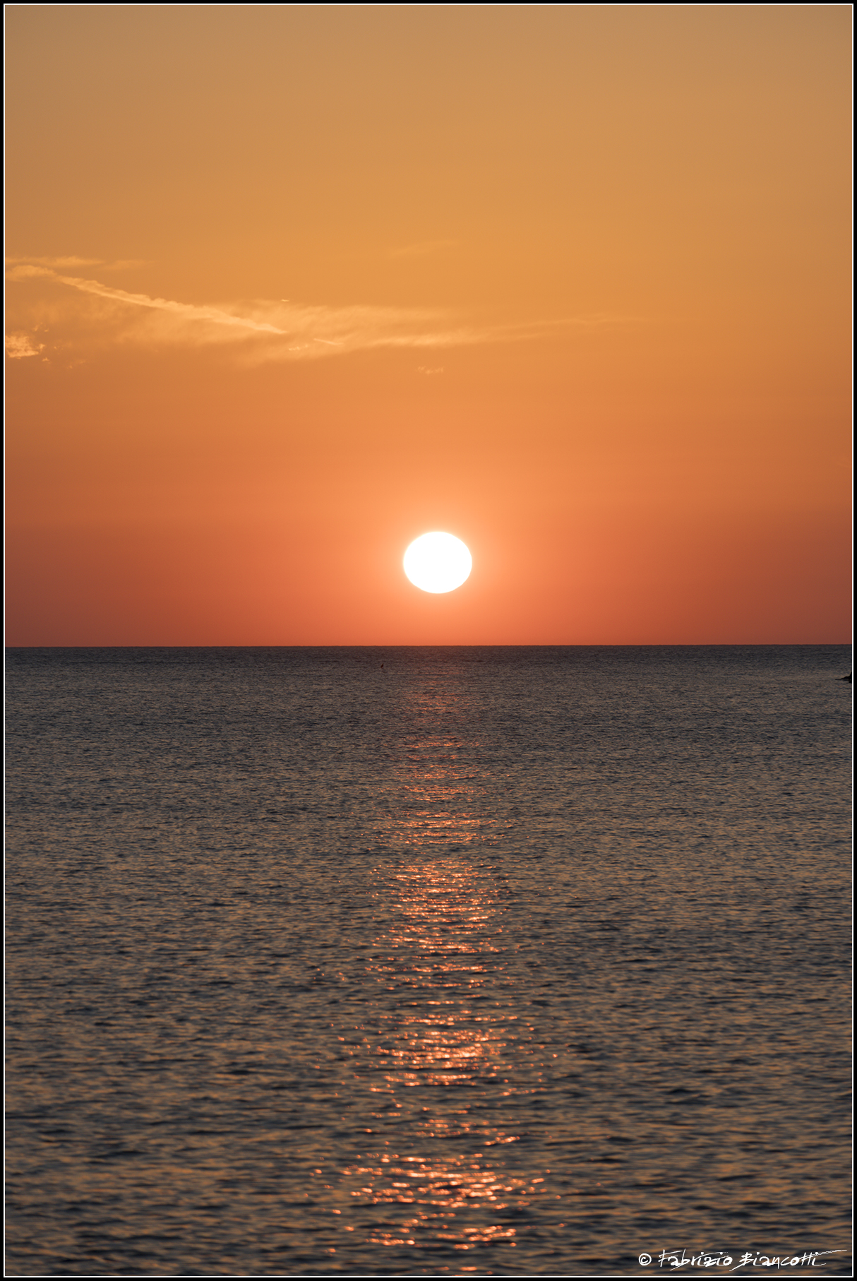Sunset at Marina di Cecina