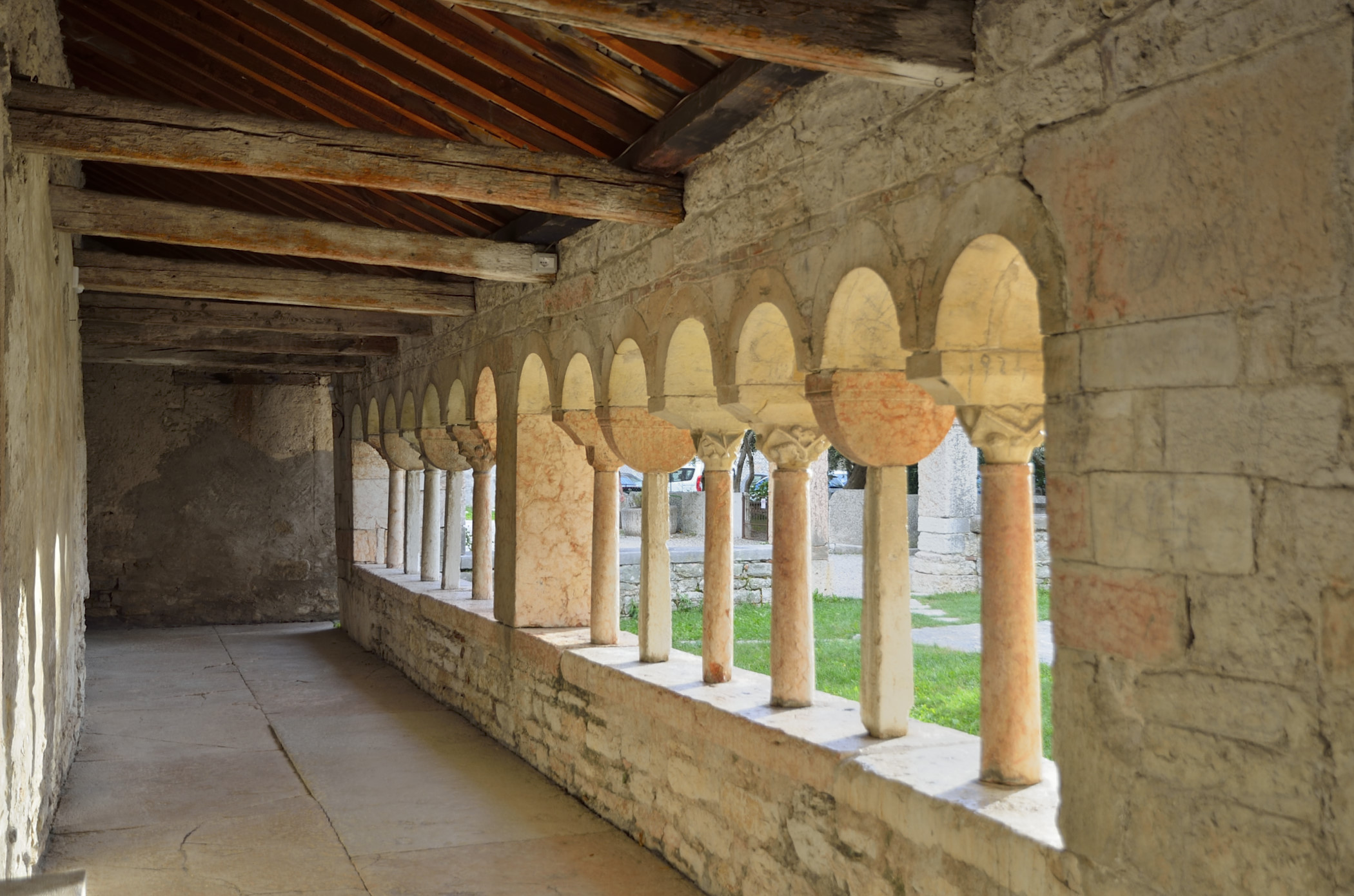 Cloister of st. George's Pieve of Valpolicella.