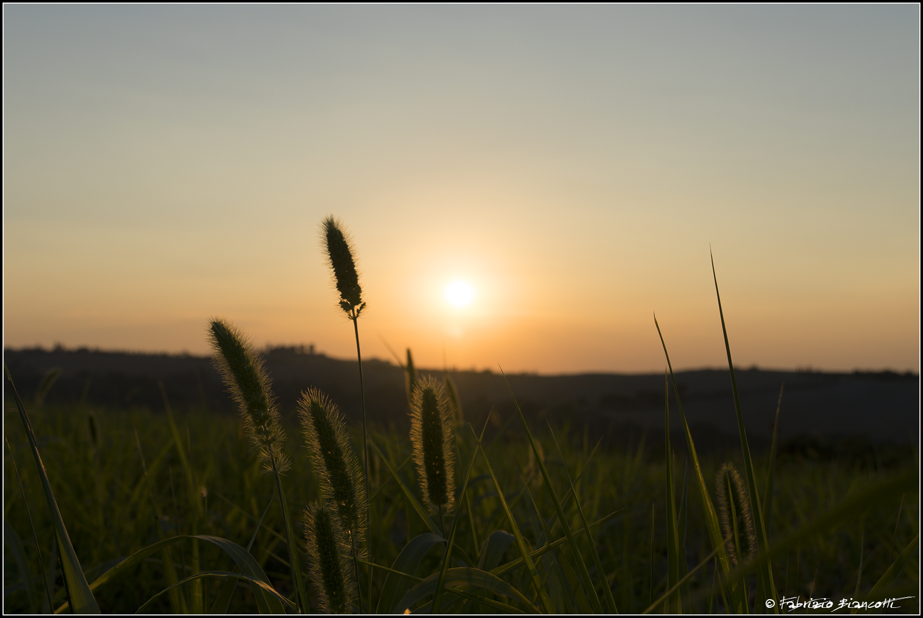 Waiting for sunset in Val d'Orcia
