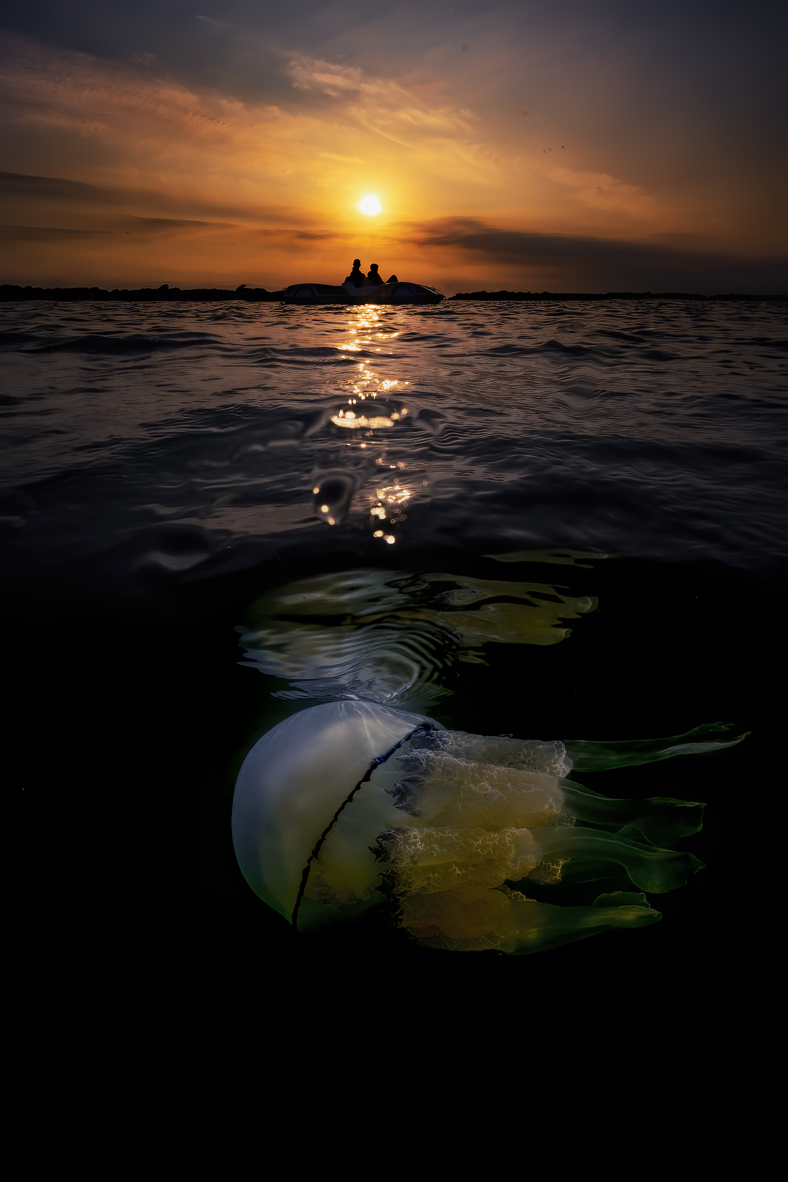 sunrise at Cesenatico, Adriatic sea
