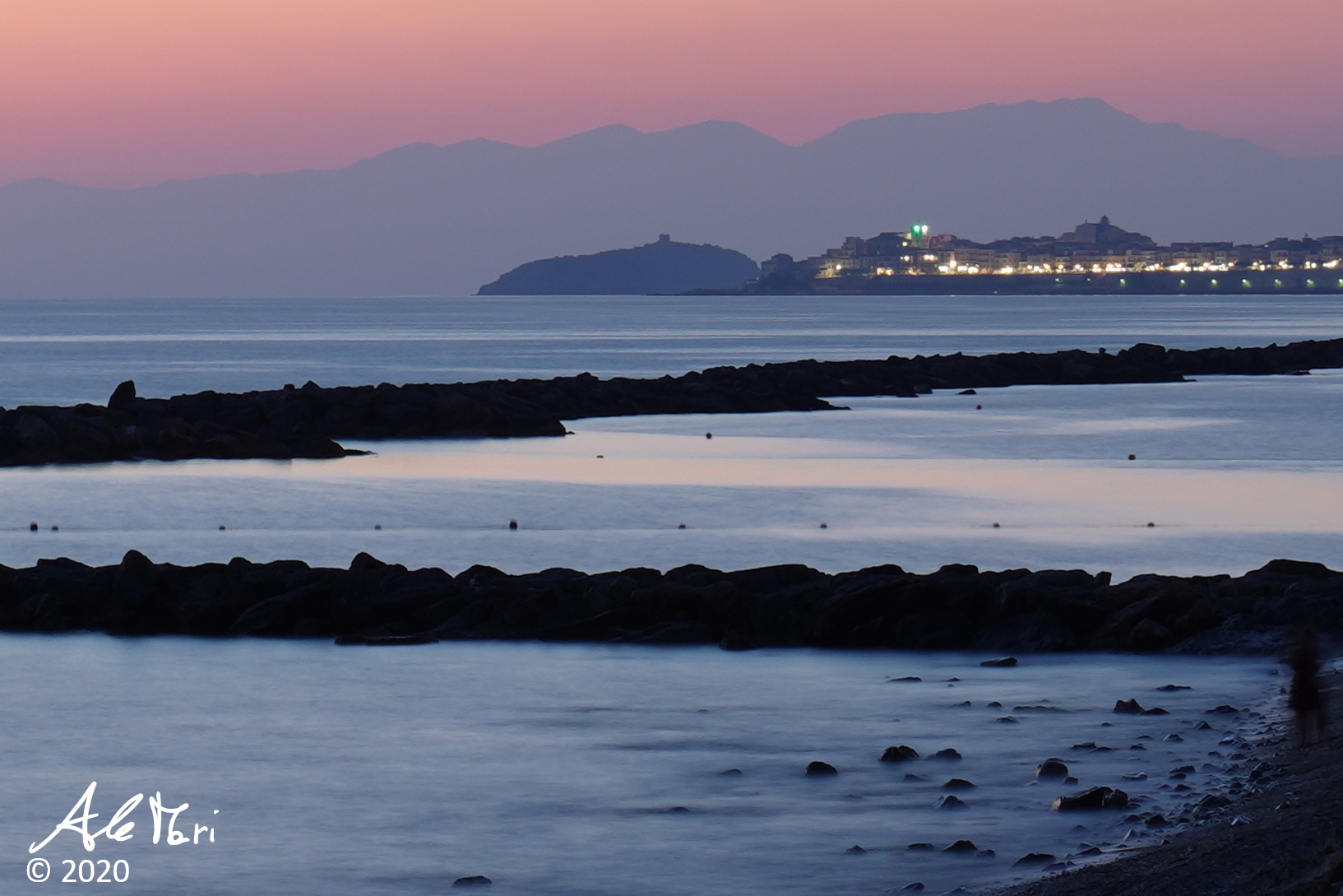 Blue hour in Diamante (Cosenza)