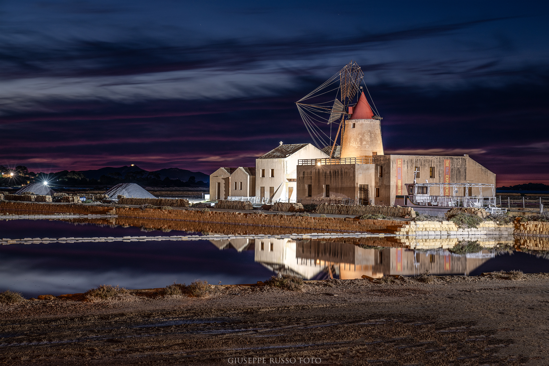 Blue hour at Marsala Salt Marsh