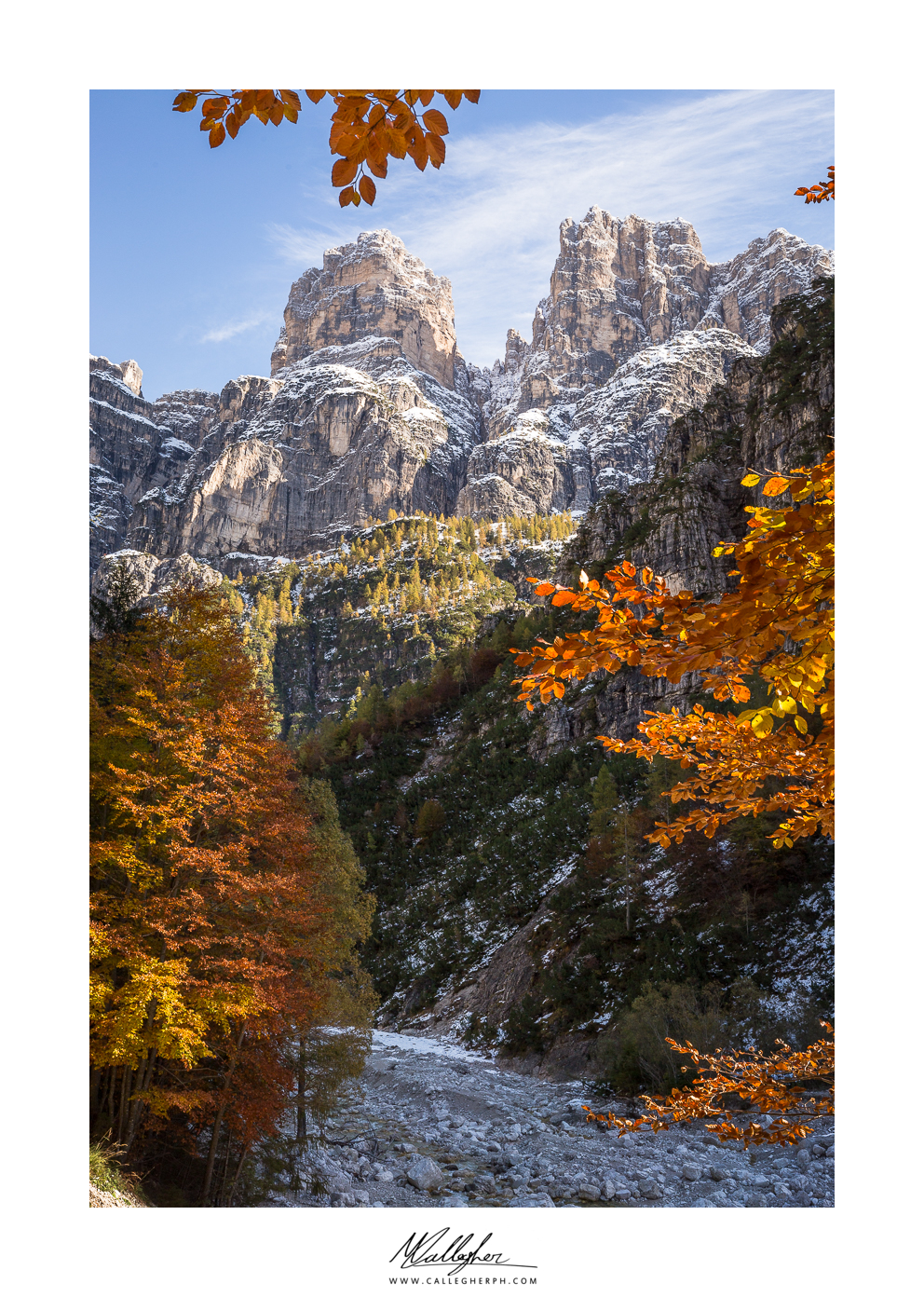 Autumn under the Spiz