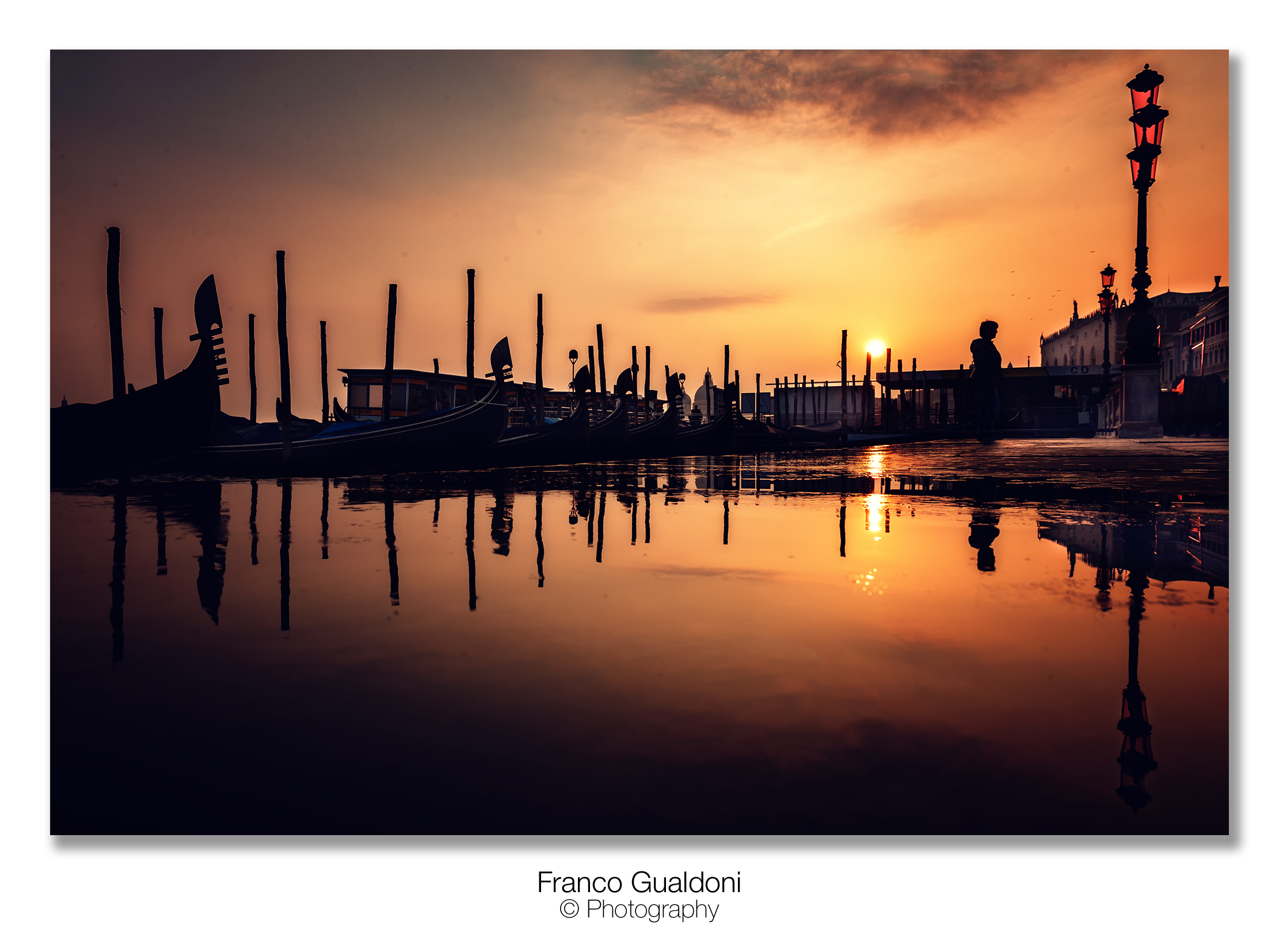 Sunset in the lagoon...