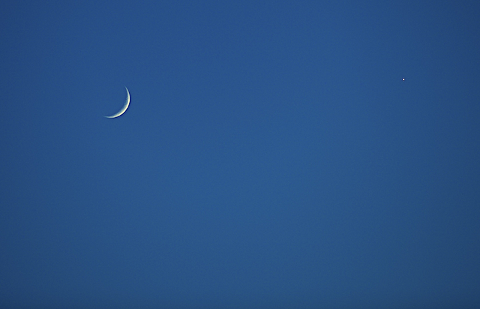 The moon is growing.