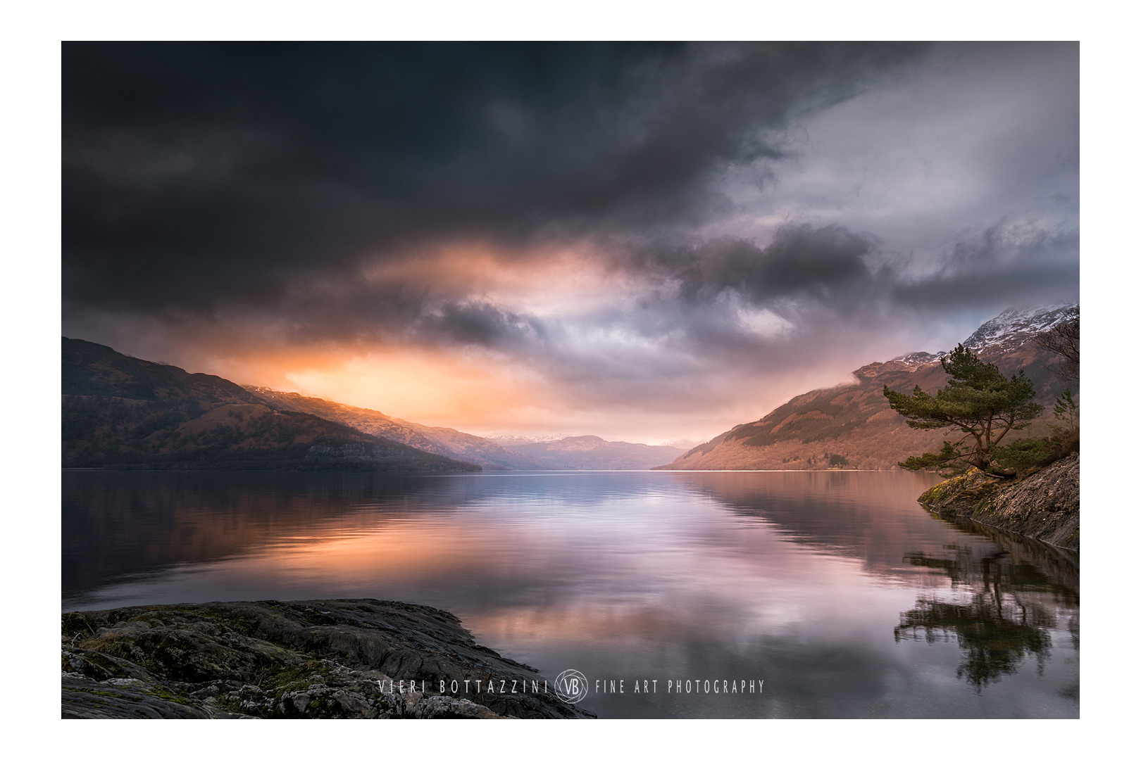 Tramonto a Loch Lomond