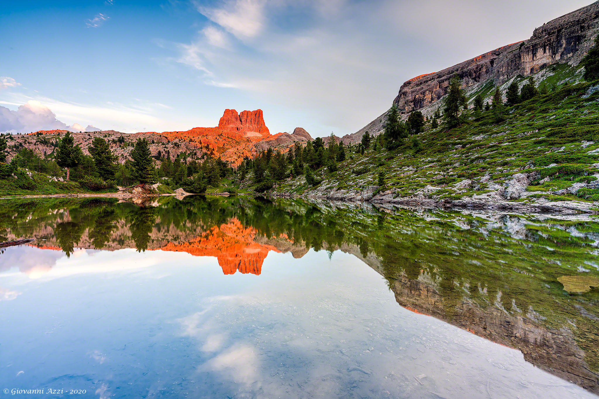 Last light on Lake Limides
