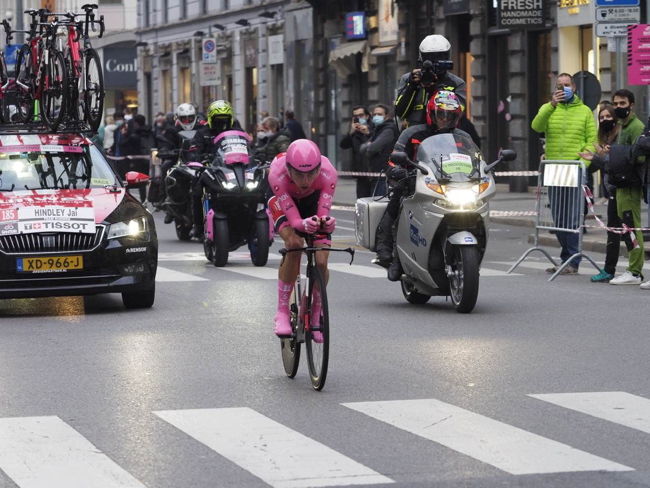 Hindley a 3 km dalla conclusione del Giro d'Italia
