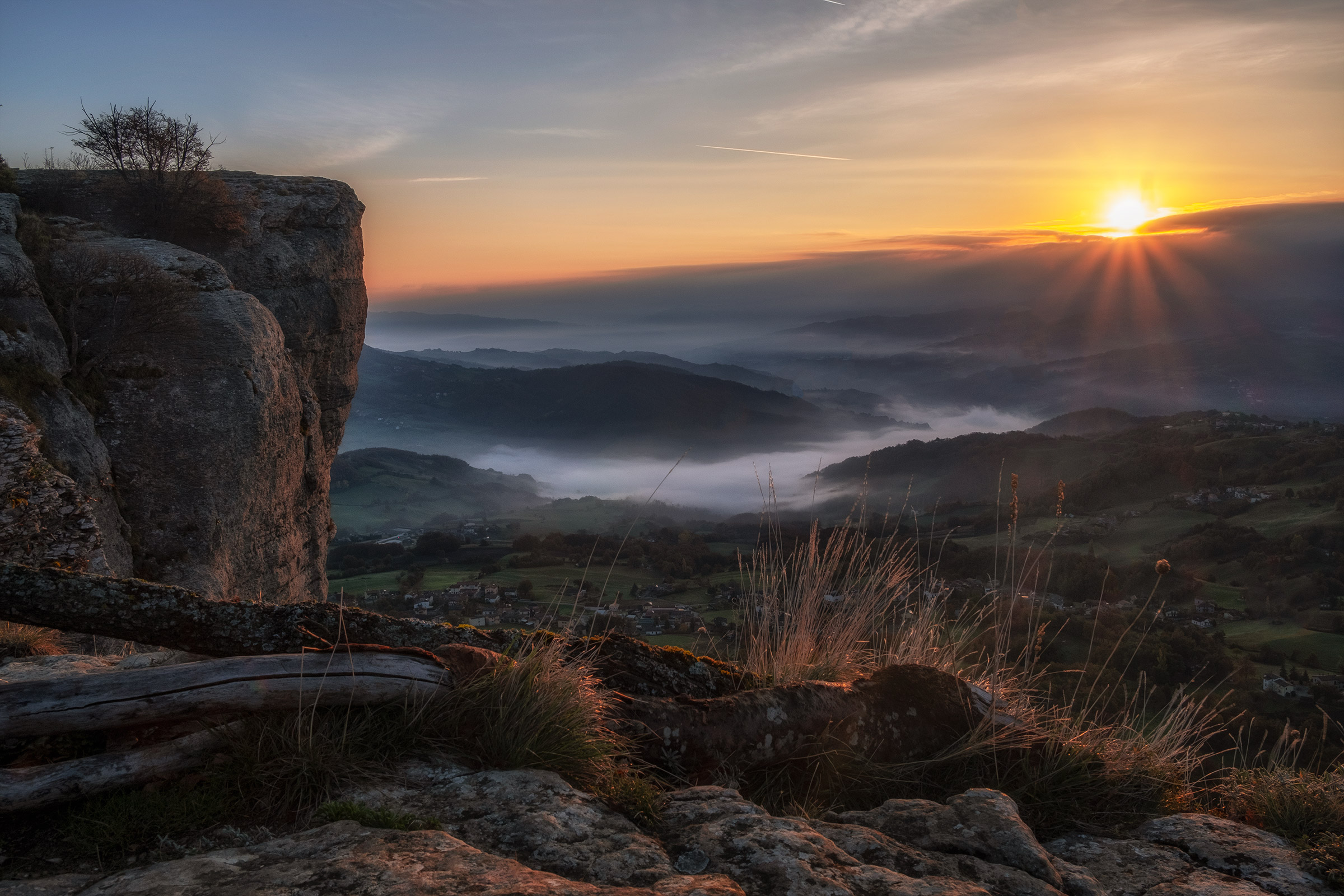 Sunrise over the Stone of Bismantova