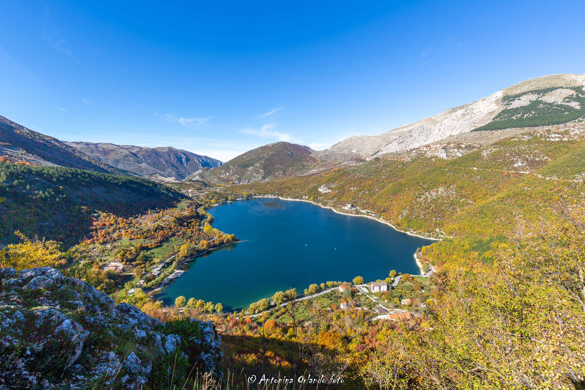 The heart with the autumn dress.