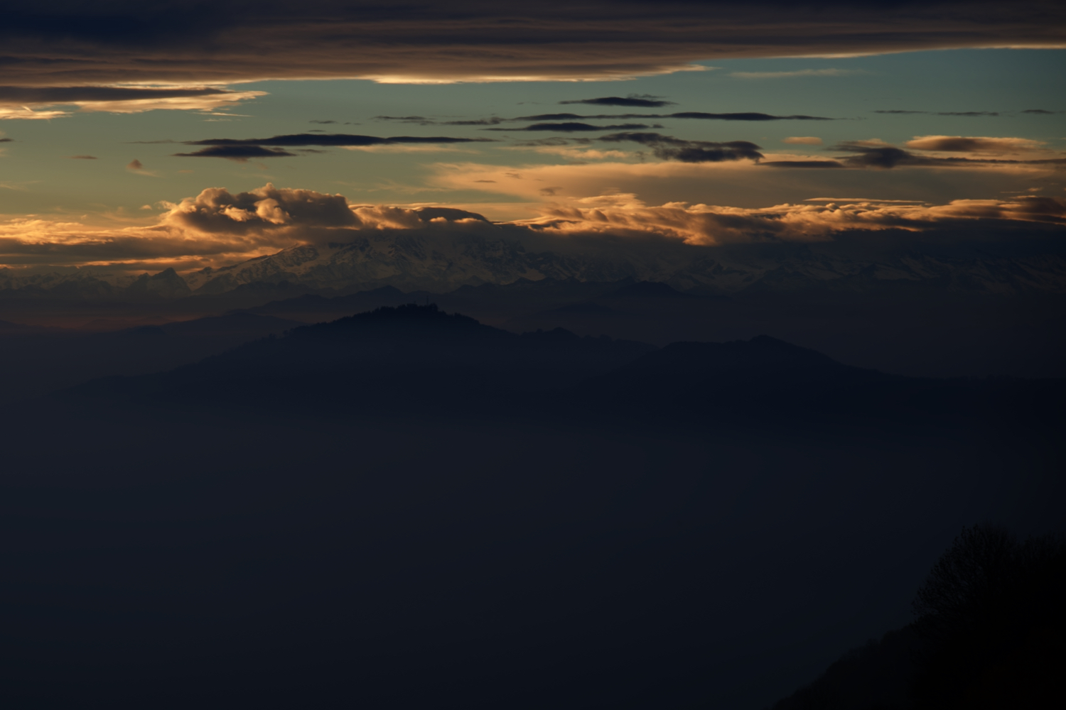 Distant mountains