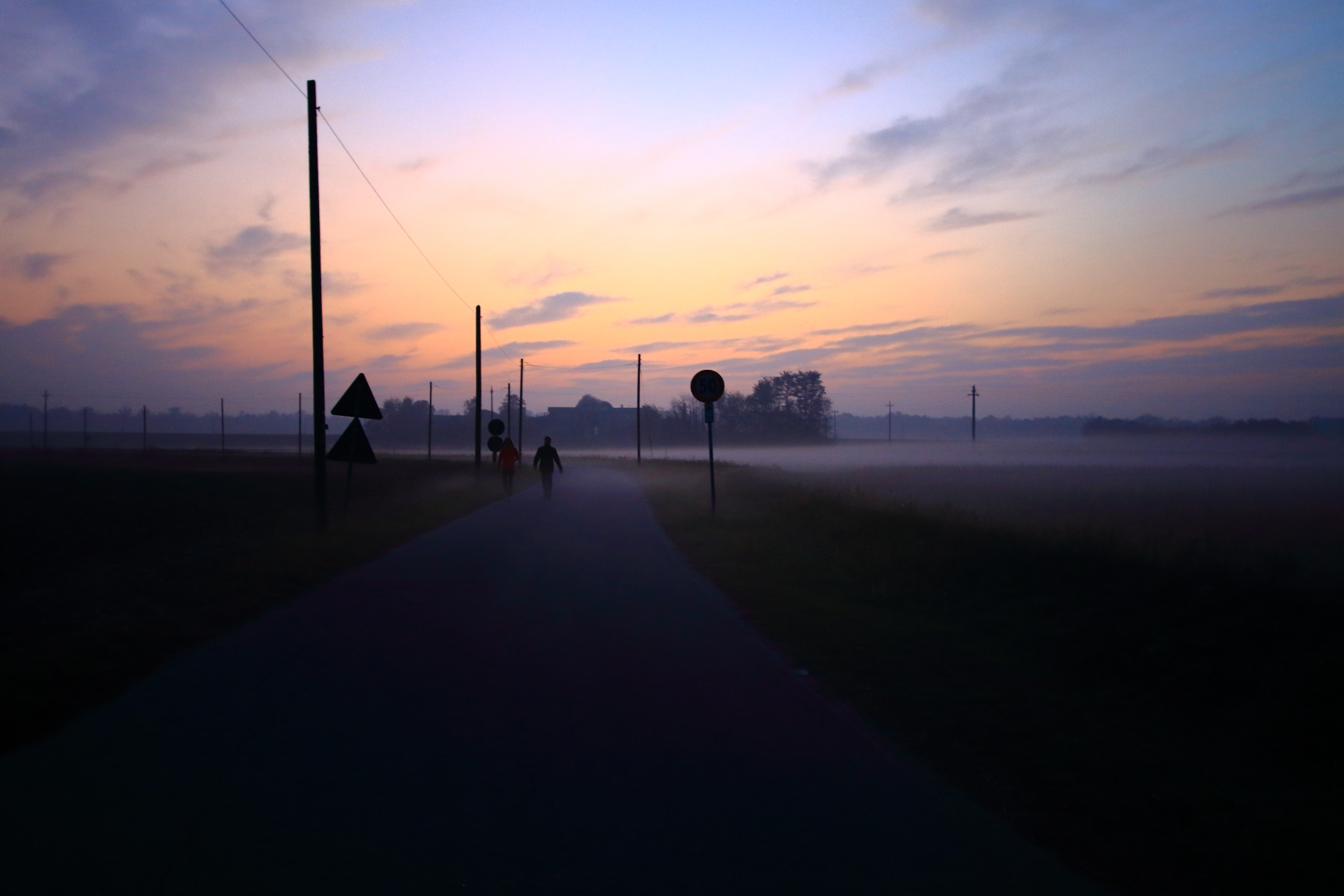 Passeggiata al tramonto