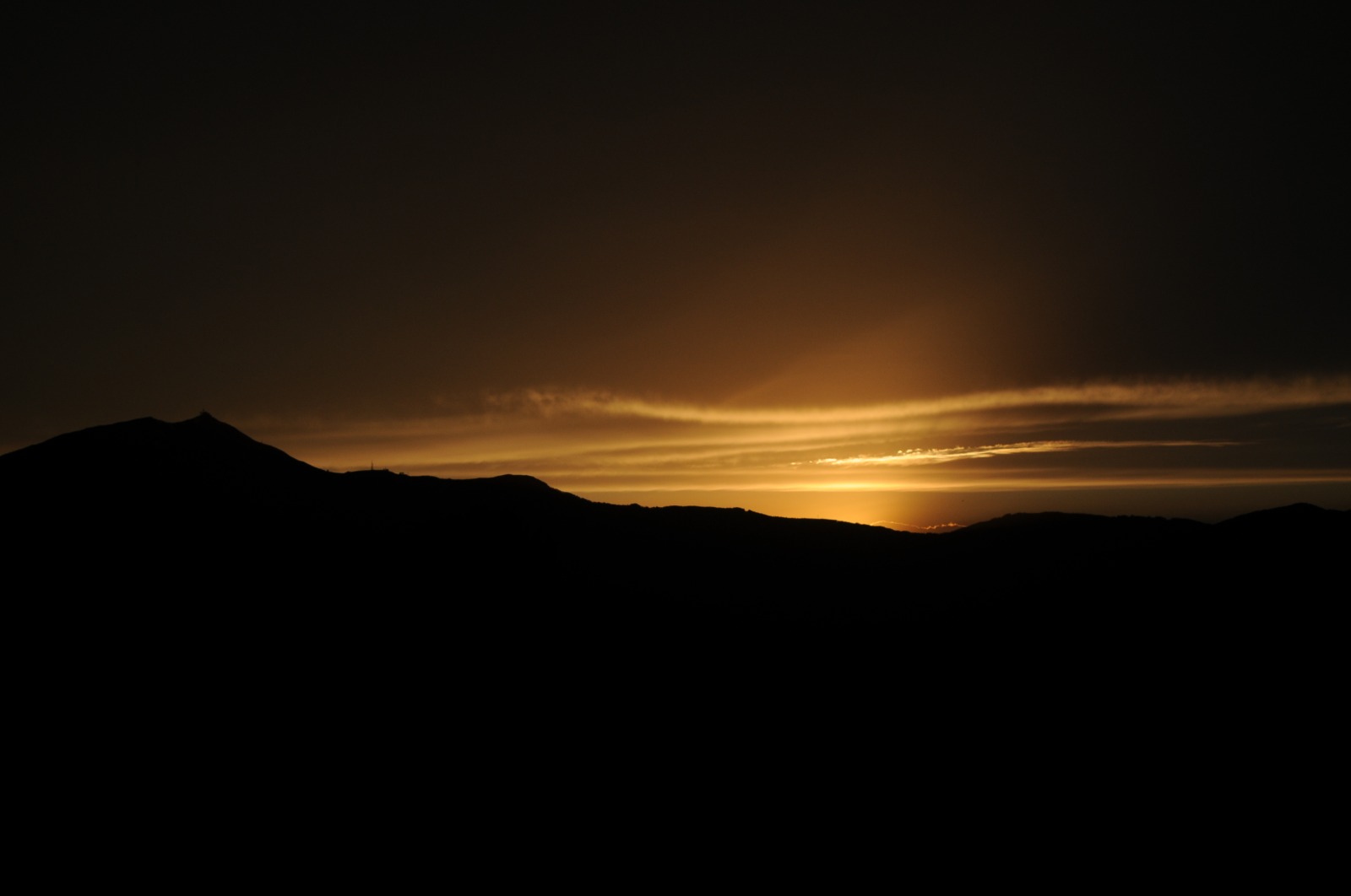 Monte Cimone al tramonto