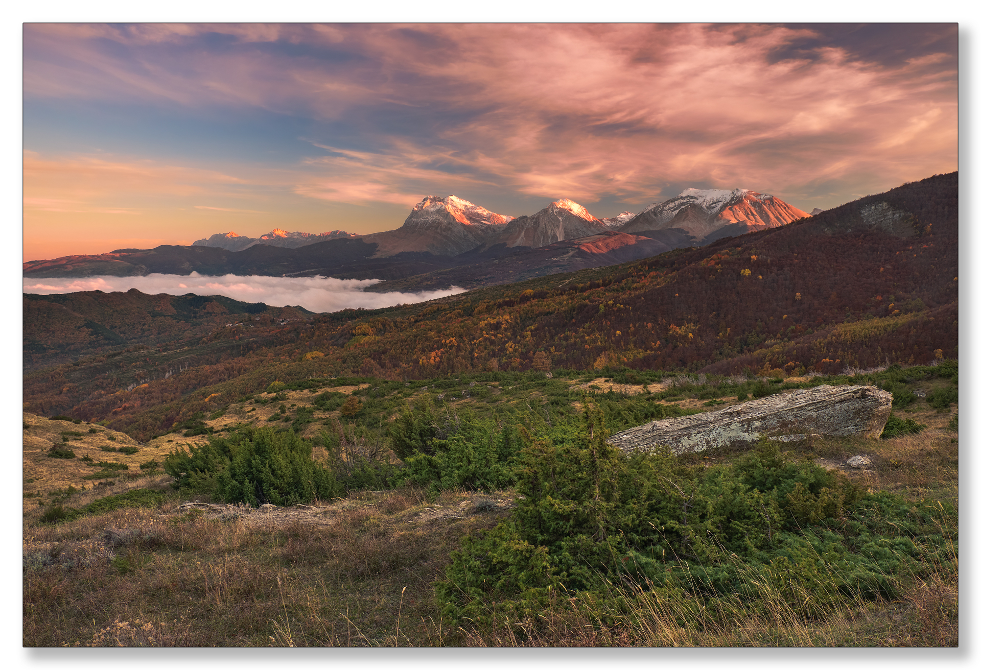 Tramonto sul Gran Sasso