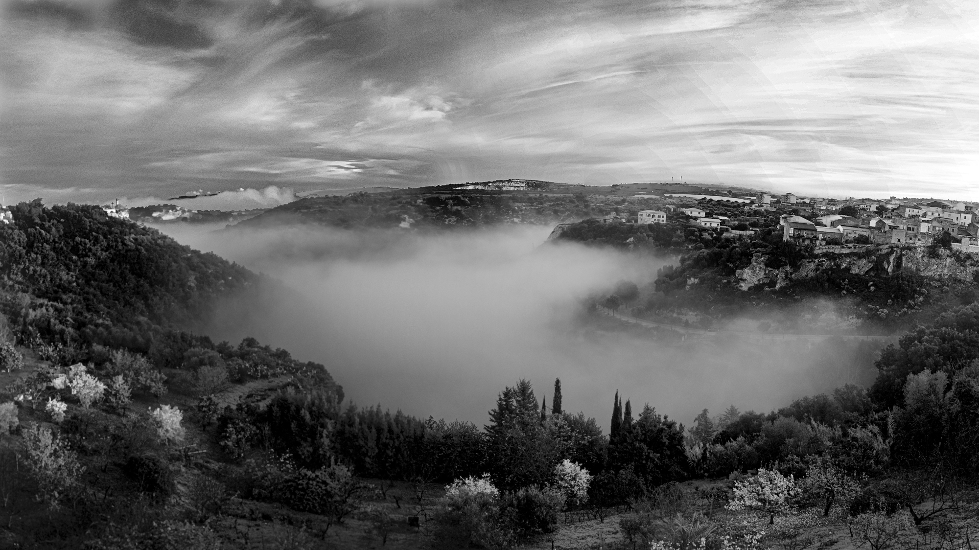 From the window of my house, this morning at 7.30
