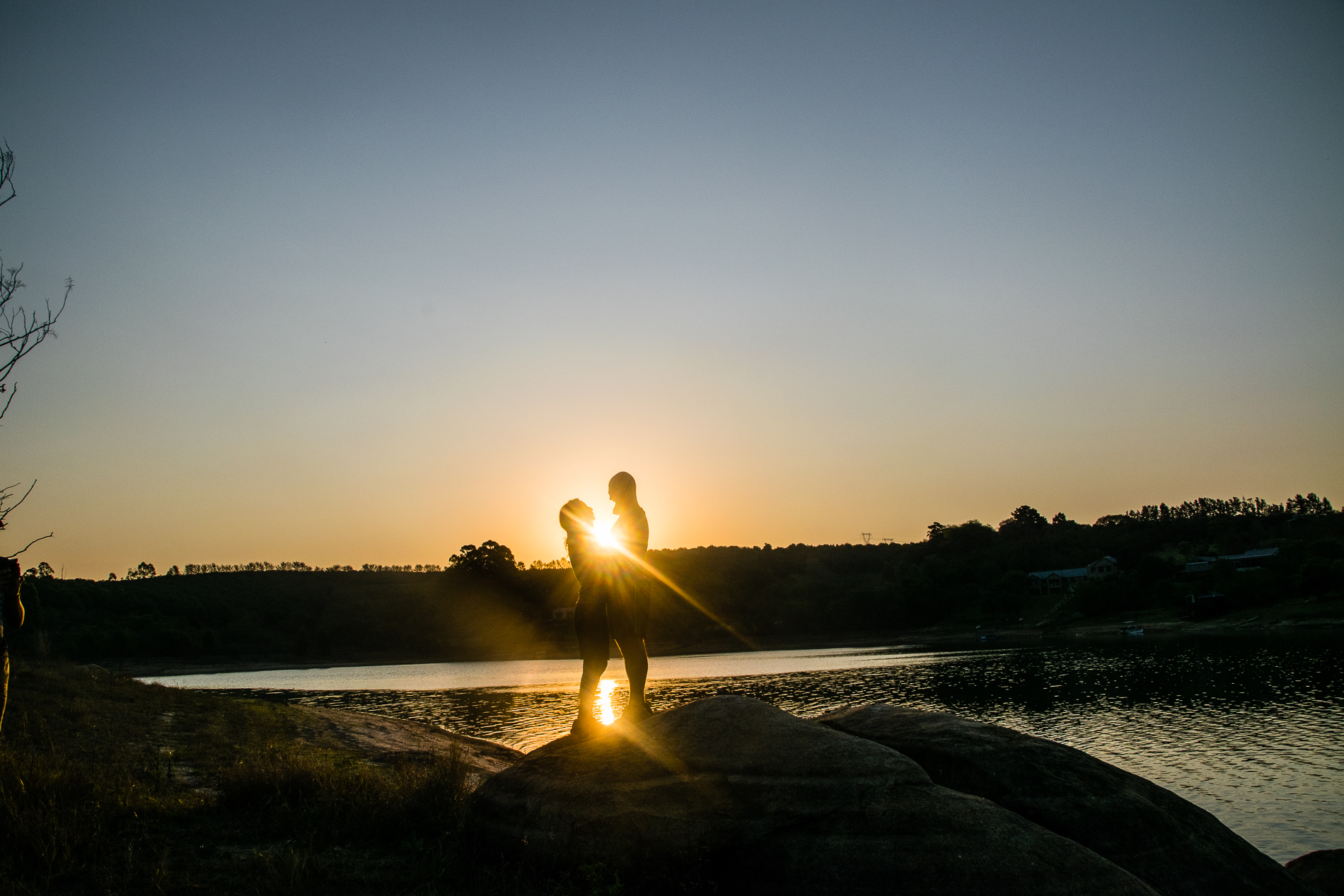 Silhouette nel mezzo all'Africa