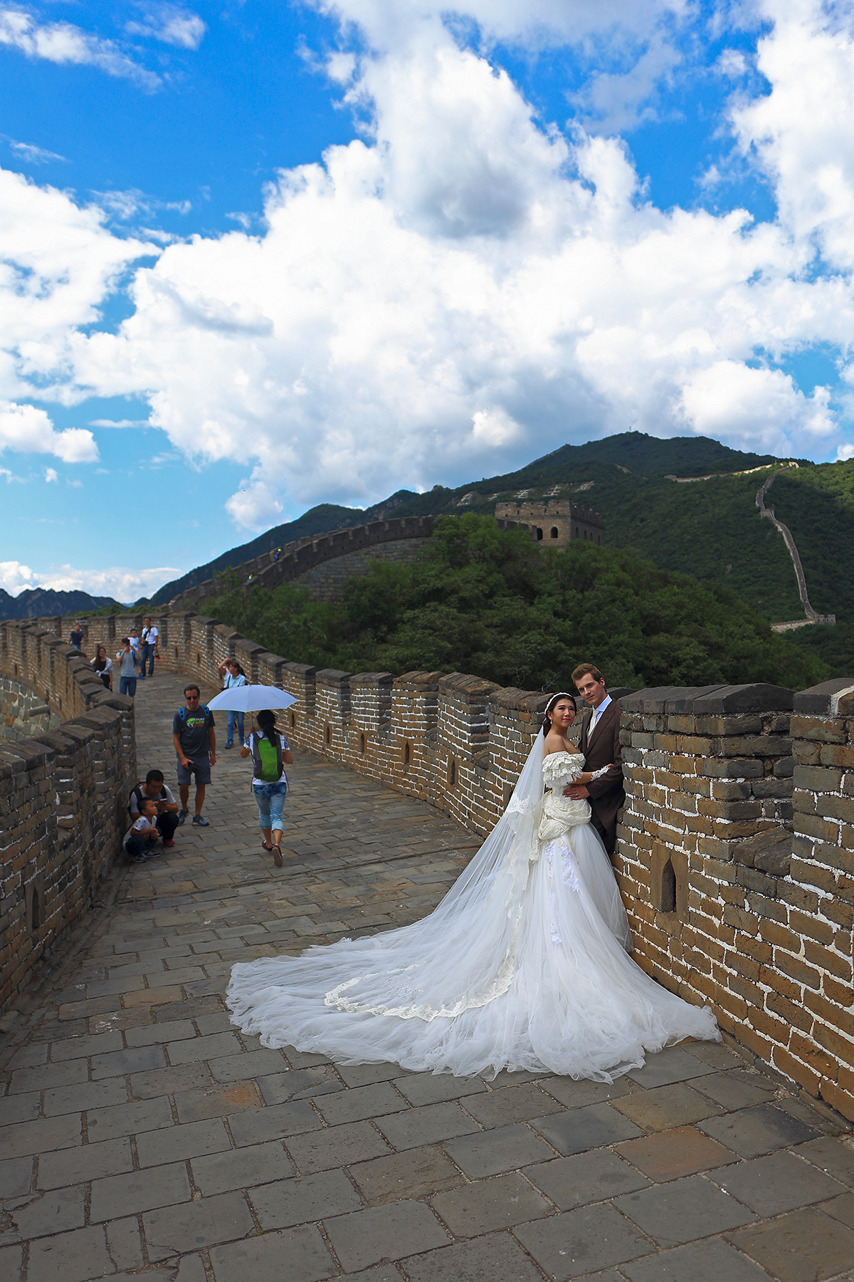 Sposi sulla Grande Muraglia